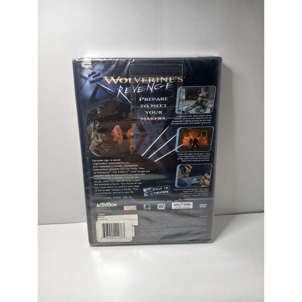 ✅ SONY PS2 X2 WOLVERINES REVENGE BLACK LABEL NEW FACTORY SEALED US VERSION ✅