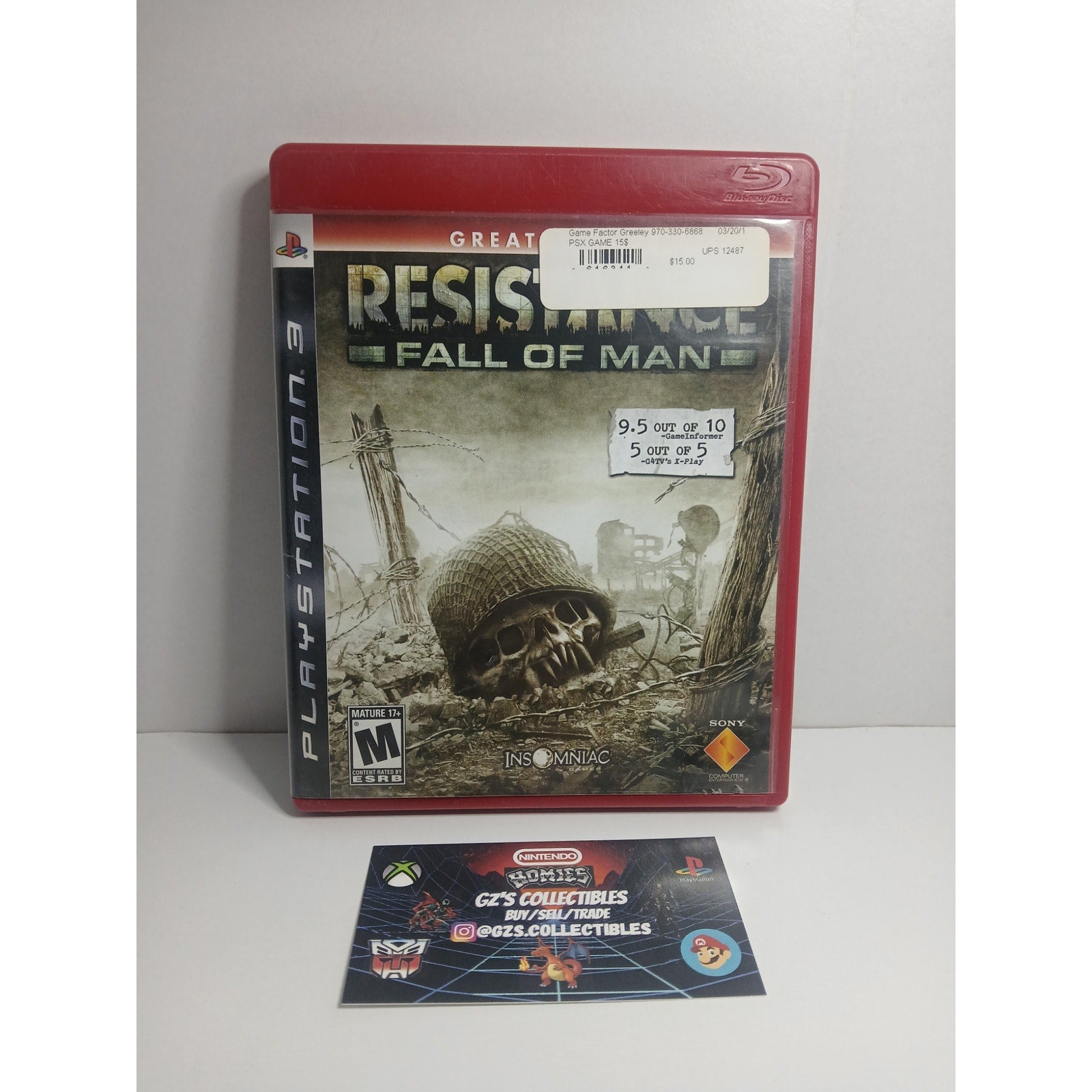 SONY PS3 RESISTANCE FALL OF MAN CIB TESTED WORKING