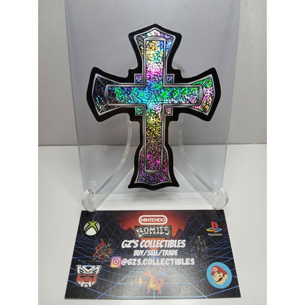 VINTAGE 2001 CROSS HOMIES GONZALES GRAPHICS HOLOGRAPHIC STICKER DECAL