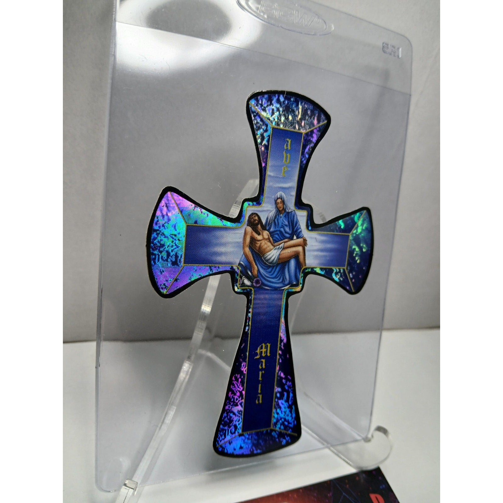 VINTAGE 2001 CROSS HOMIES GONZALES GRAPHICS HOLOGRAPHIC STICKER DECAL