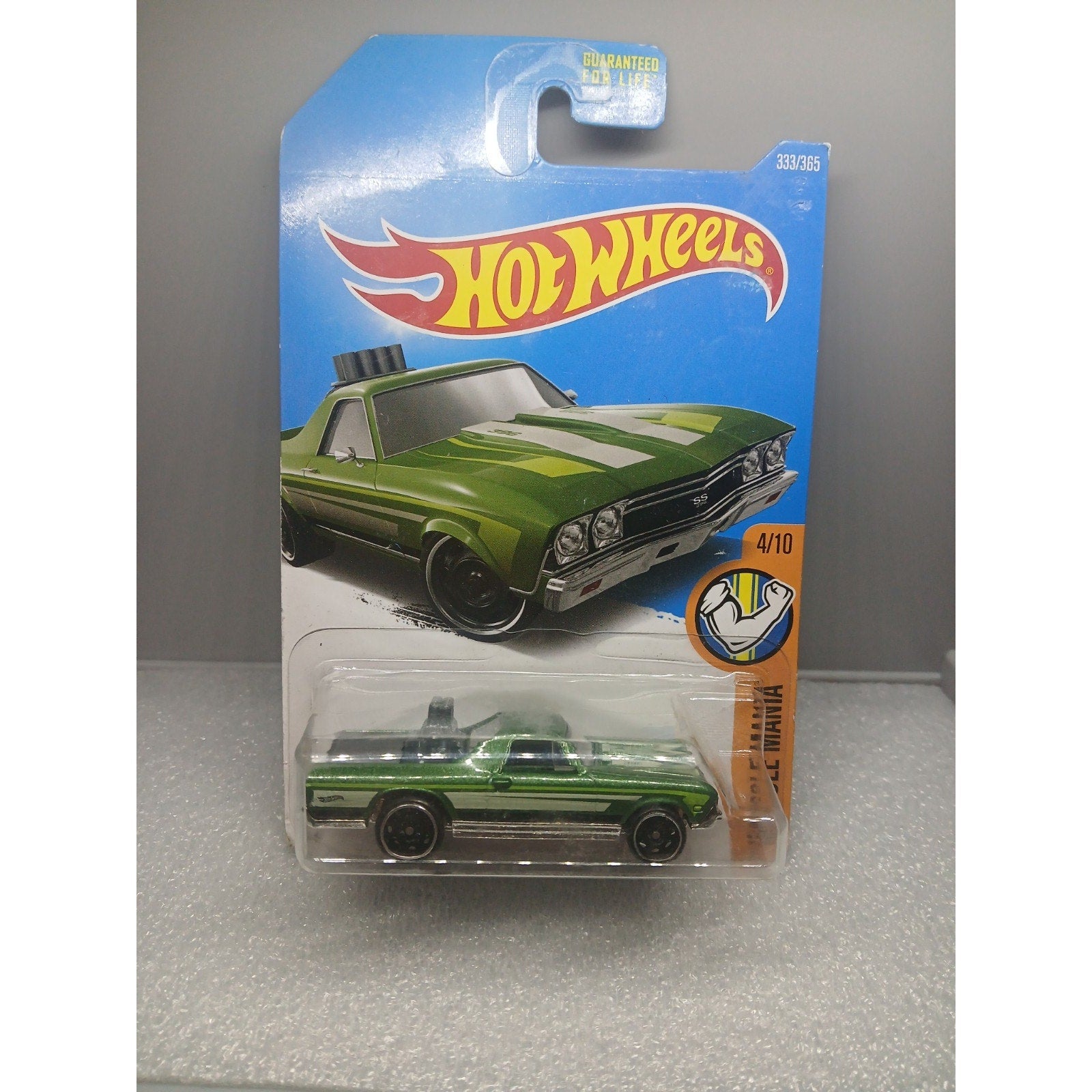 🔥 HOT WHEELS MUSCLE MANIA 68 EL CAMINO GREEN NEW IN BOX 1/64 DIECAST CAR