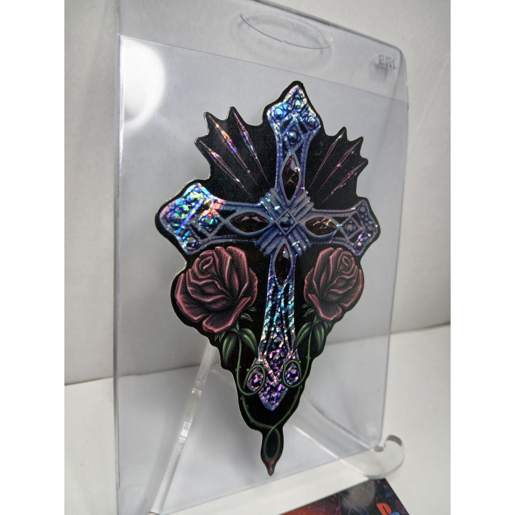 VINTAGE 2001 CROSS HOMIES GONZALES GRAPHICS HOLOGRAPHIC STICKER DECAL