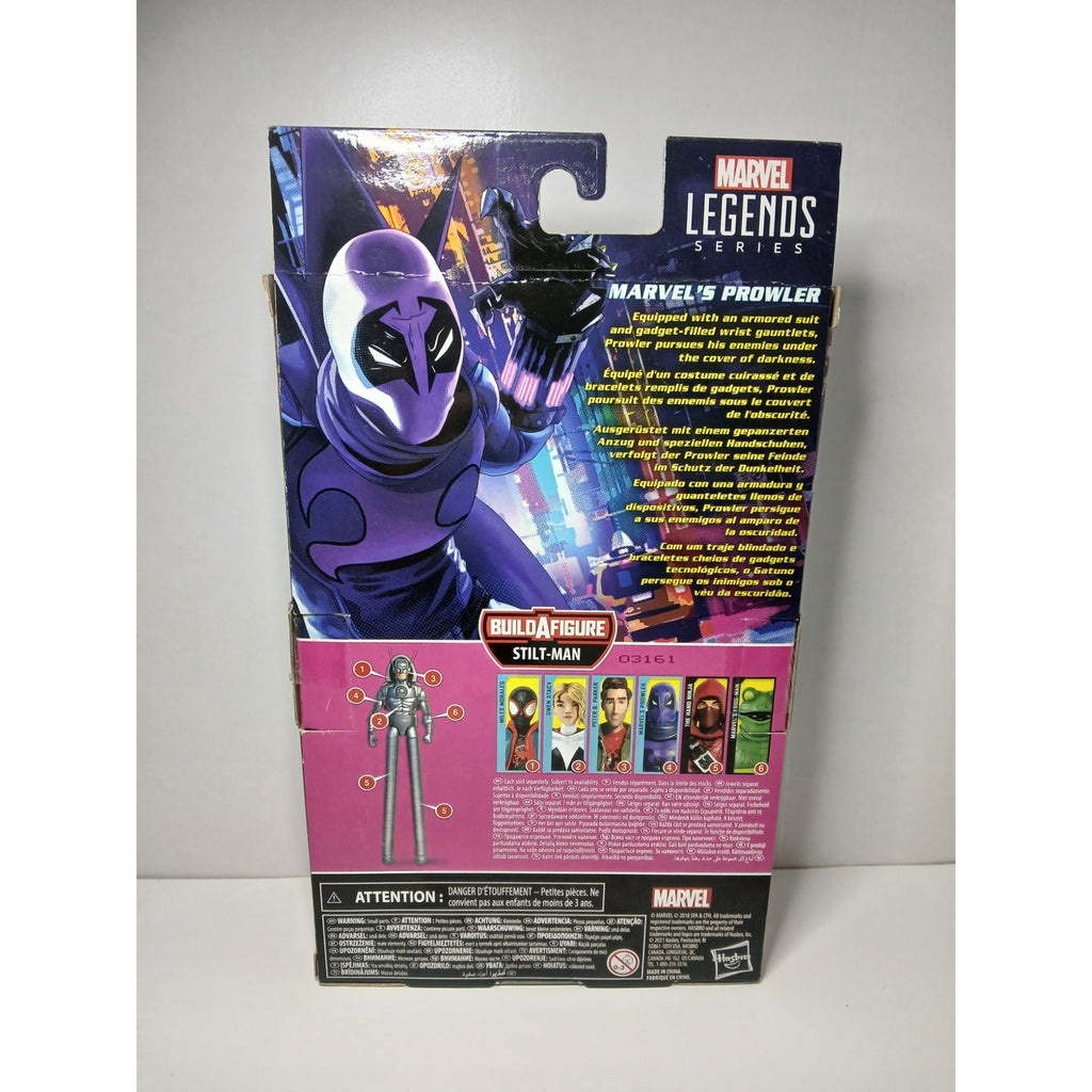 SPIDER VERSE MARVELS PROWLER MARVEL LEGENDS FIGURE MINT W/ BOX (OPEN) NO BAF