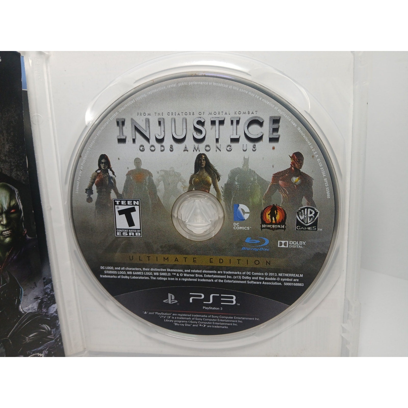 INJUSTICE ULTIMATE EDITION BLACK LABEL CIB SONY PS3 GAME TESTED WORKING