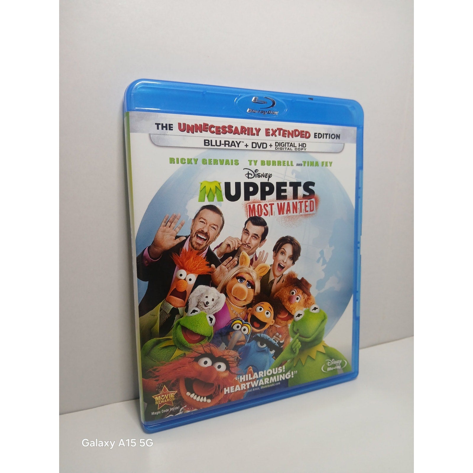 DISNEY MUPPETS MOST WANTED BLU RAY/DVD MOVIE CLEANED* TESTED WORKING