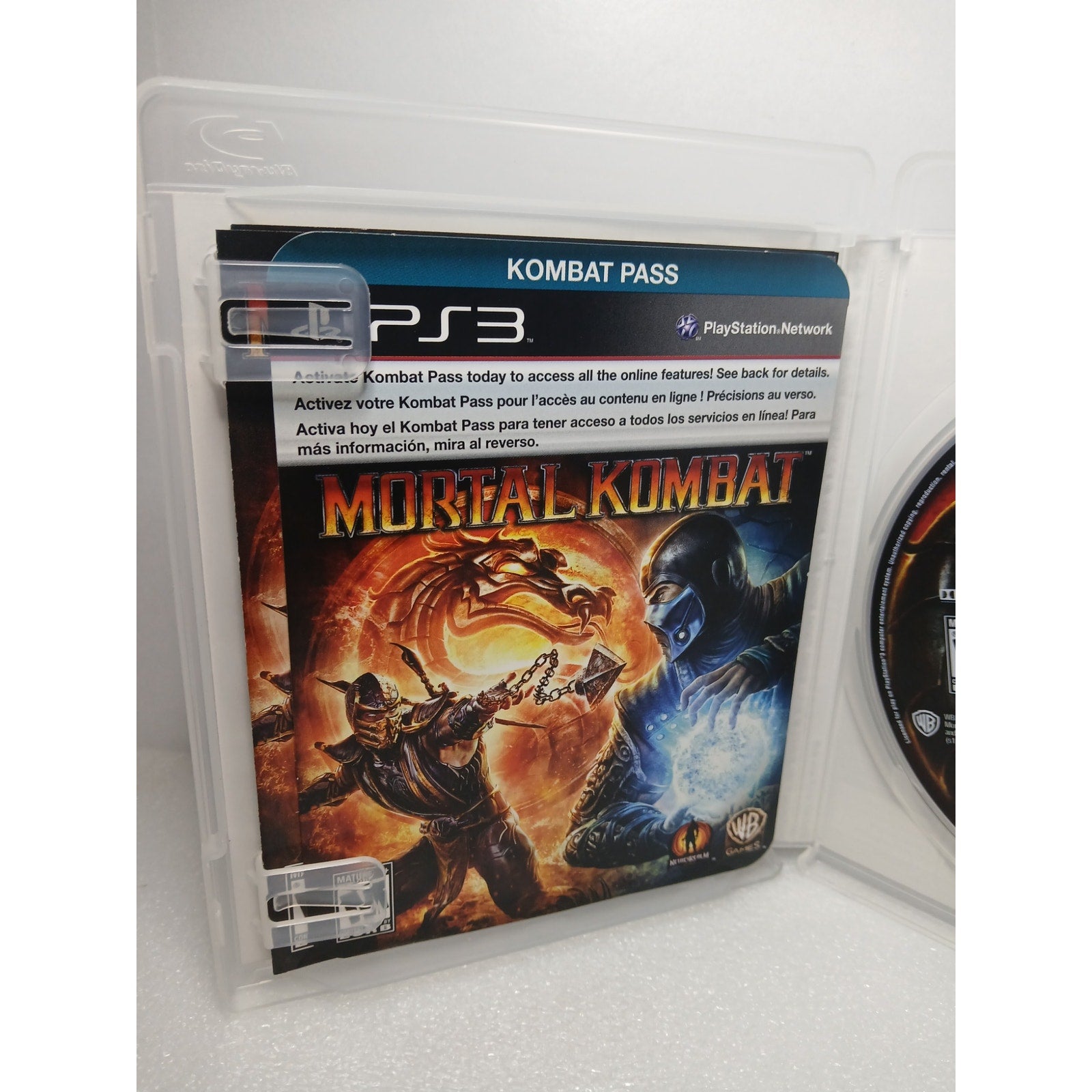 MORTAL KOMBAT CIB ALL INSERTS MINT DISC SONY PS3 GAME TESTED WORKING