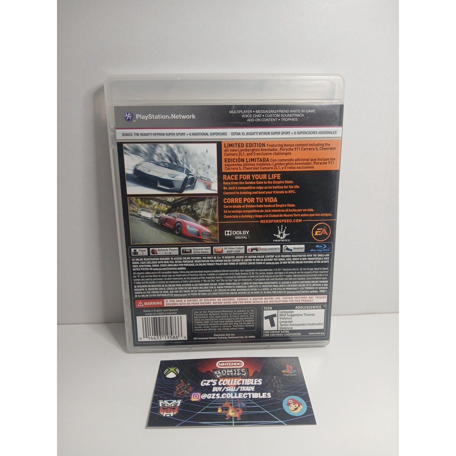 SONY PS3 NEED FOR SPEED THE RUN LIMITED EDITION CIB TESTED WORKING
