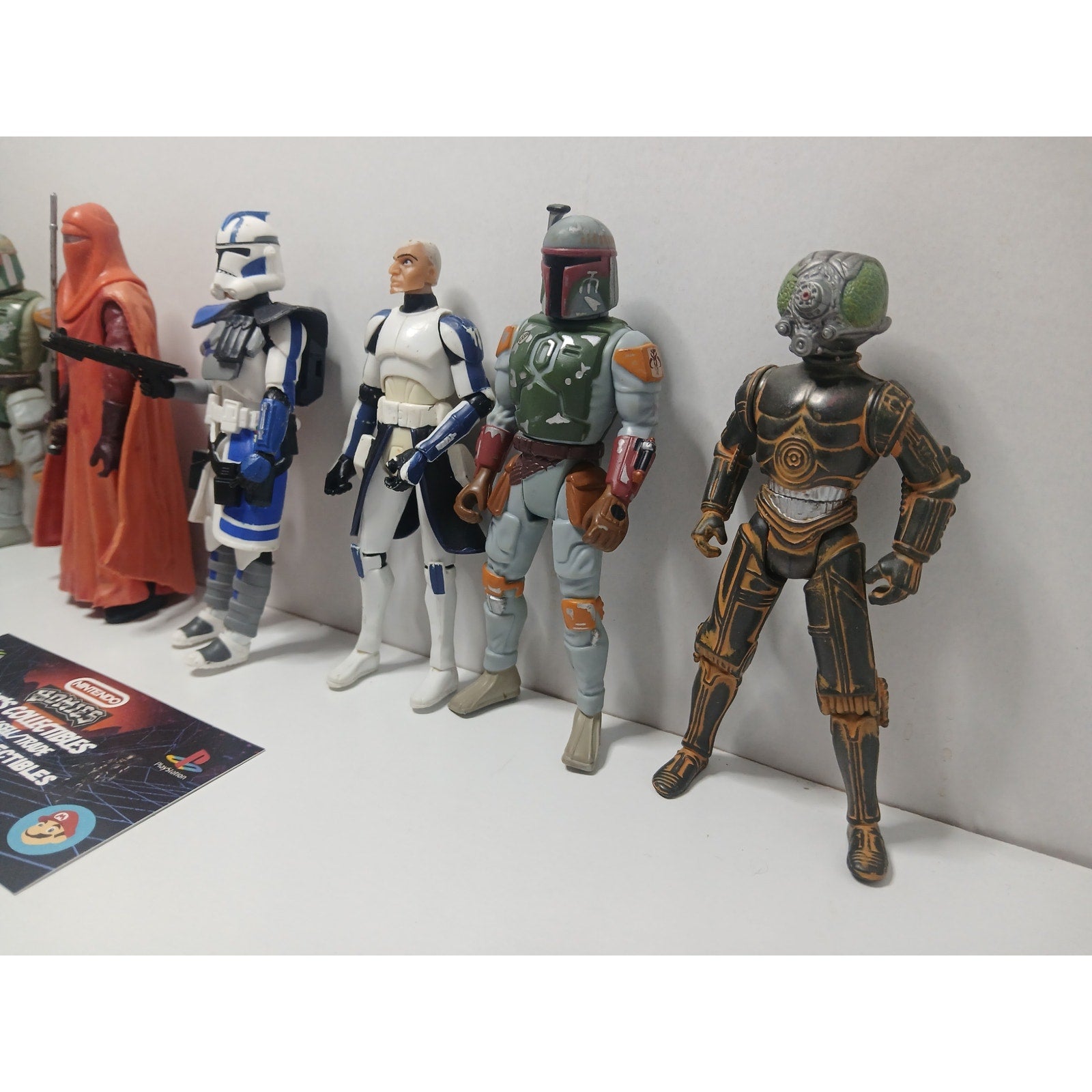 STAR WARS FIGURES LOT OF 7 CLONES BOBA FETT MISC FIGURES
