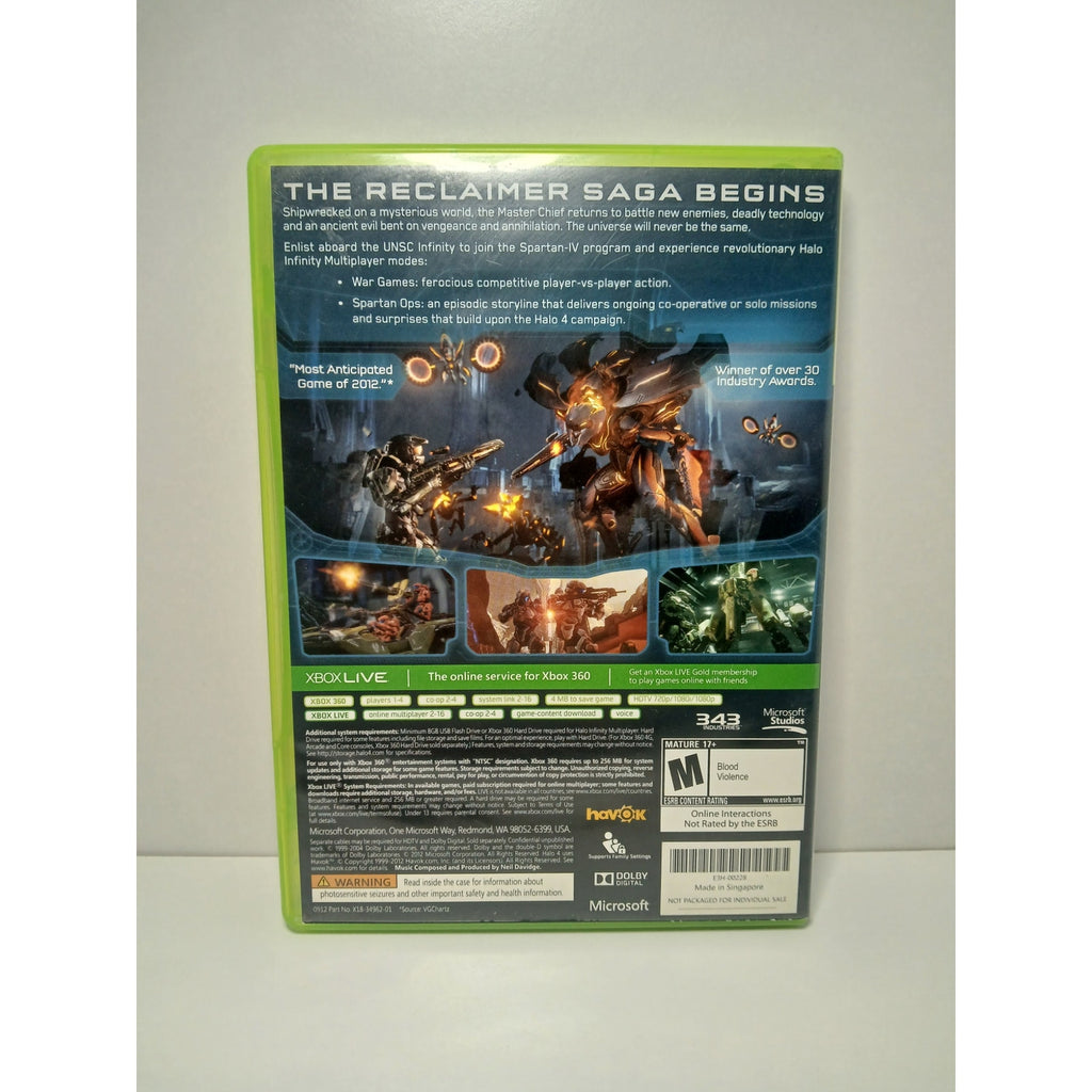 HALO 4 NOT FOR RESALE PROMO VERSION XBOX 360 GAME TESTED WORKING