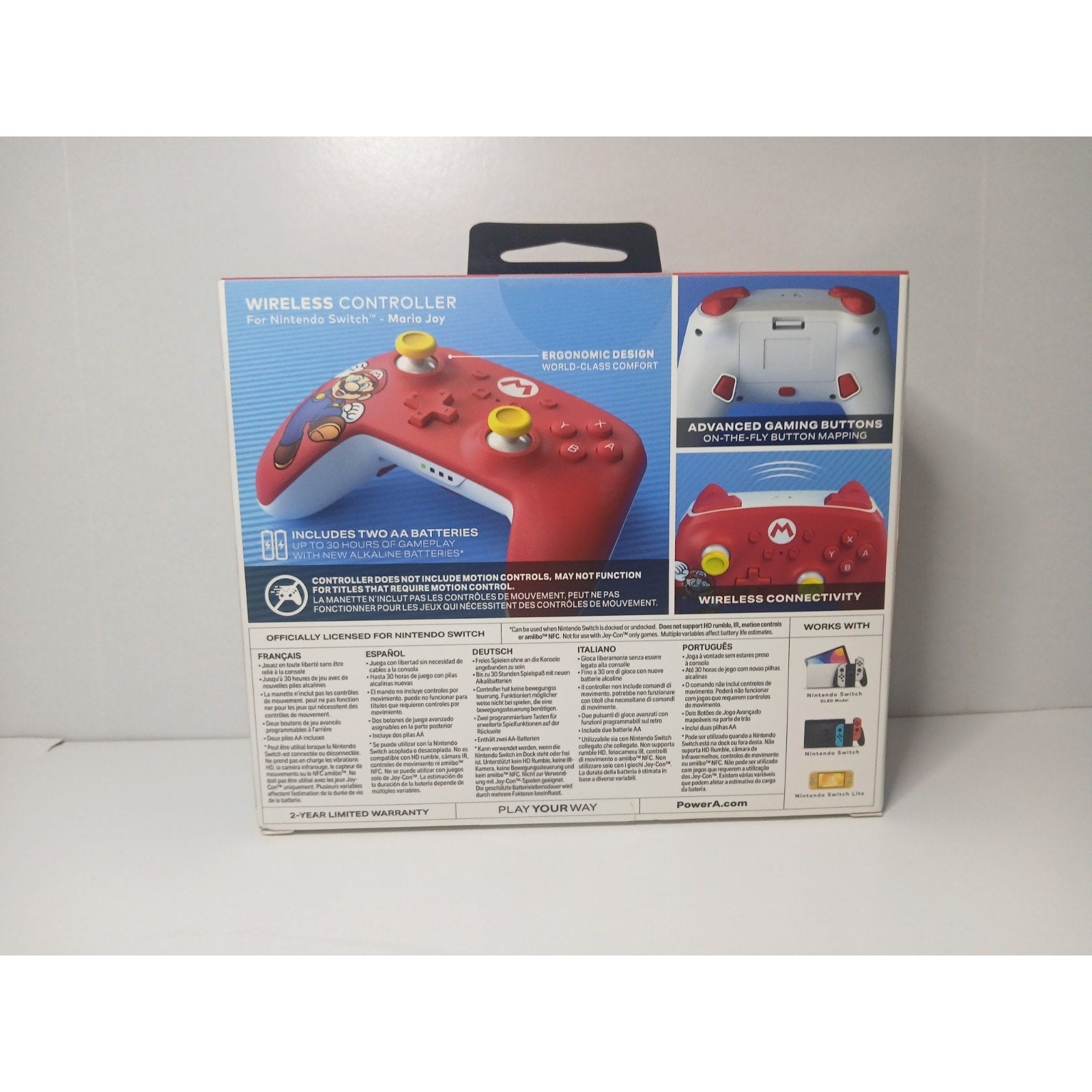 ✅ NINTENDO SWITCH SUPER MARIO WIRELESS CONTROLLER RED NEW FACTORY SEALED ✅