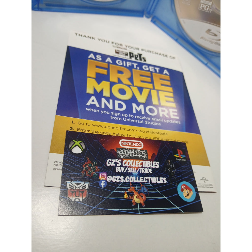 THE SECRET LIFE OF PETS BLU RAY/DVD/DIGITAL MOVIE CLEANED TESTED WORKING