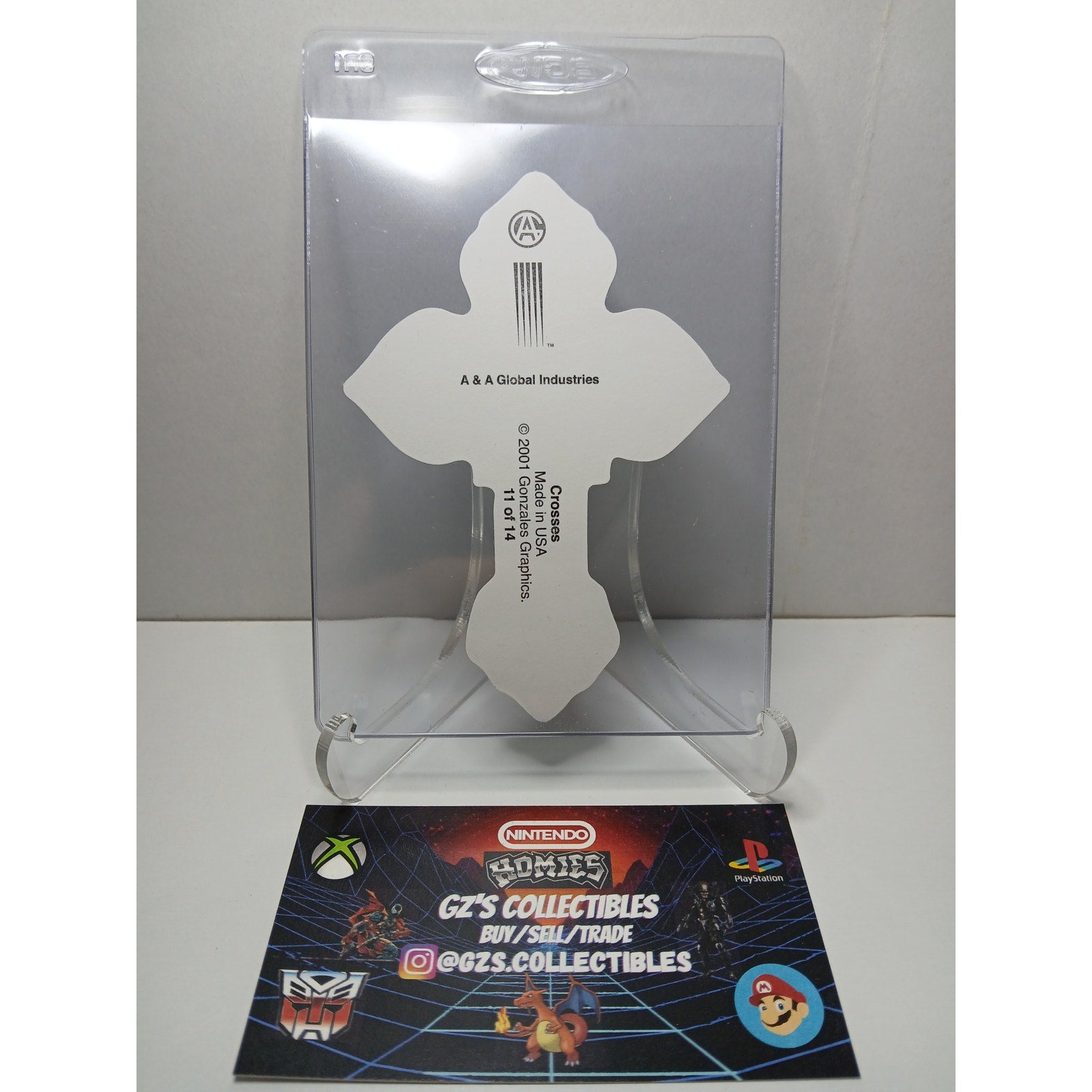 VINTAGE 2001 CROSS HOMIES GONZALES GRAPHICS HOLOGRAPHIC STICKER DECAL