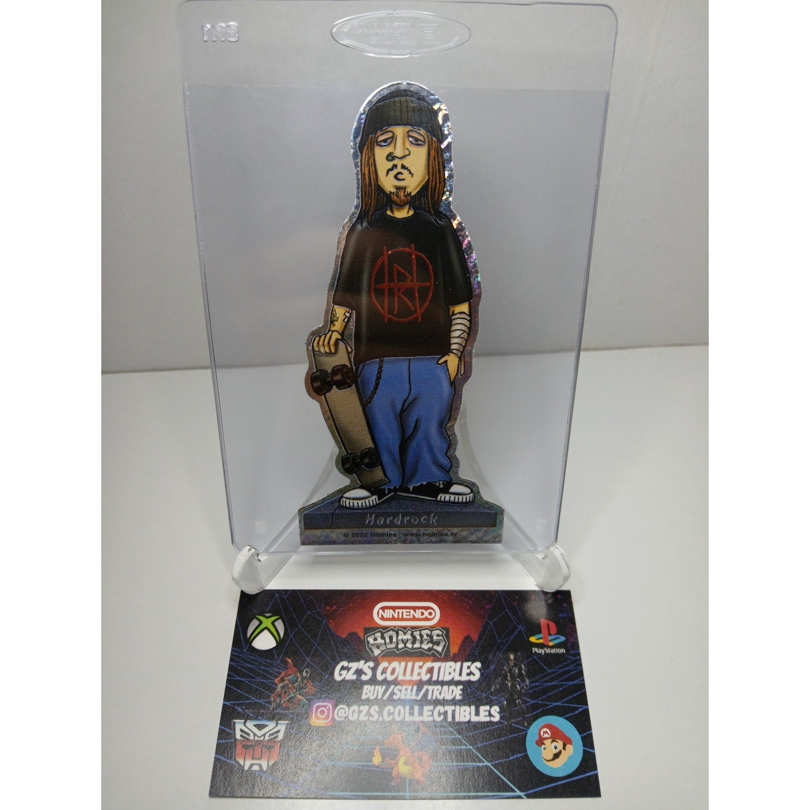 VINTAGE 2002 HARD ROCK DIECUT HOMIES GONZALES GRAPHICS HOLOGRAPHIC STICKER