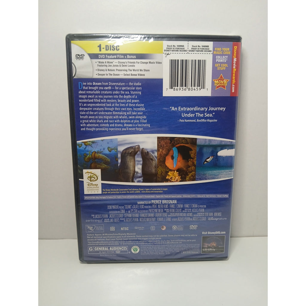 DISNEY NATURE OCEANS NEW SEALED DVD MOVIE