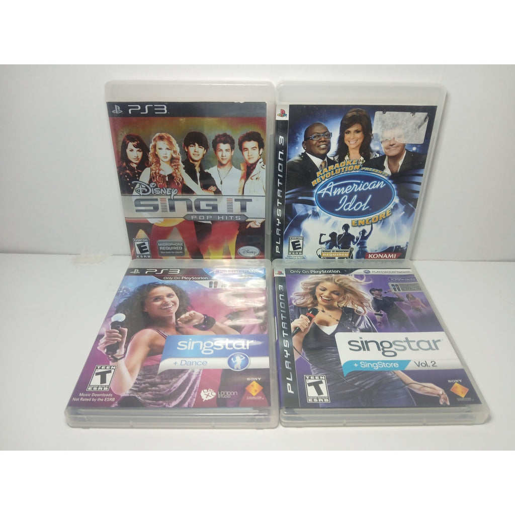 SONY PS3 SING STAR SING IT KARAOKE BUBDLE WITH MICROPHONES TESTED WORKING