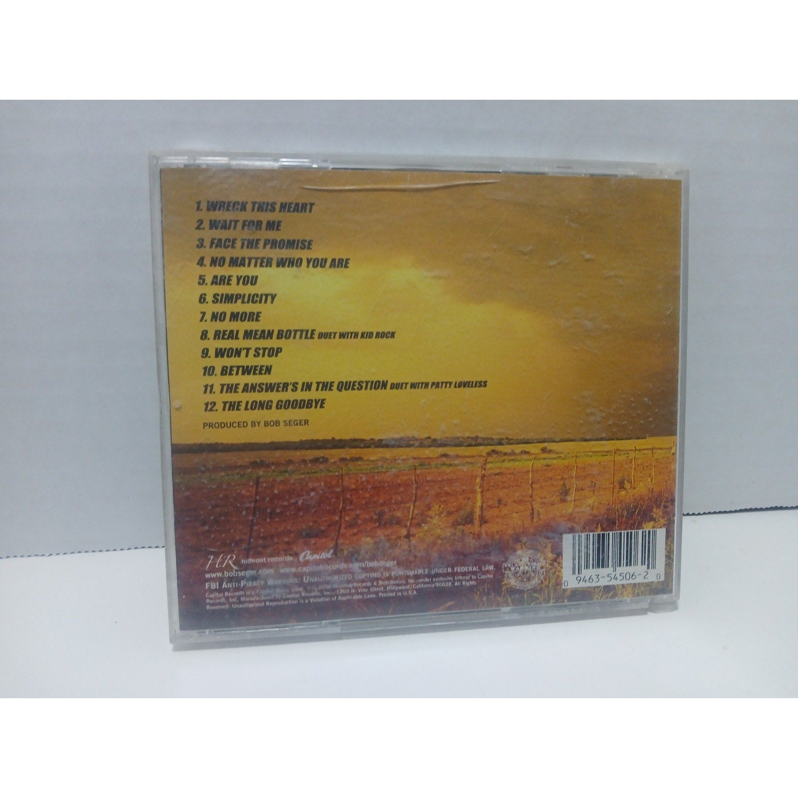 Bob Segar Face The Promise CD Used Tested