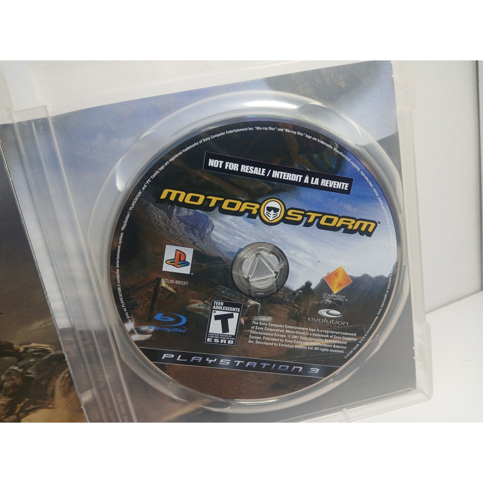 SONY PS3 MOTOR STORM CIB GAME TESTED WORKING