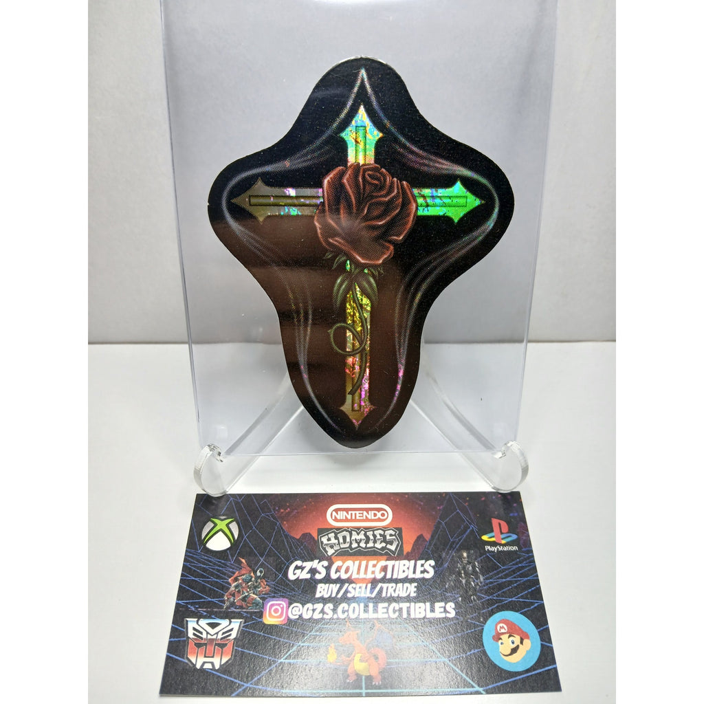 VINTAGE 2001 CROSS HOMIES GONZALES GRAPHICS HOLOGRAPHIC STICKER DECAL