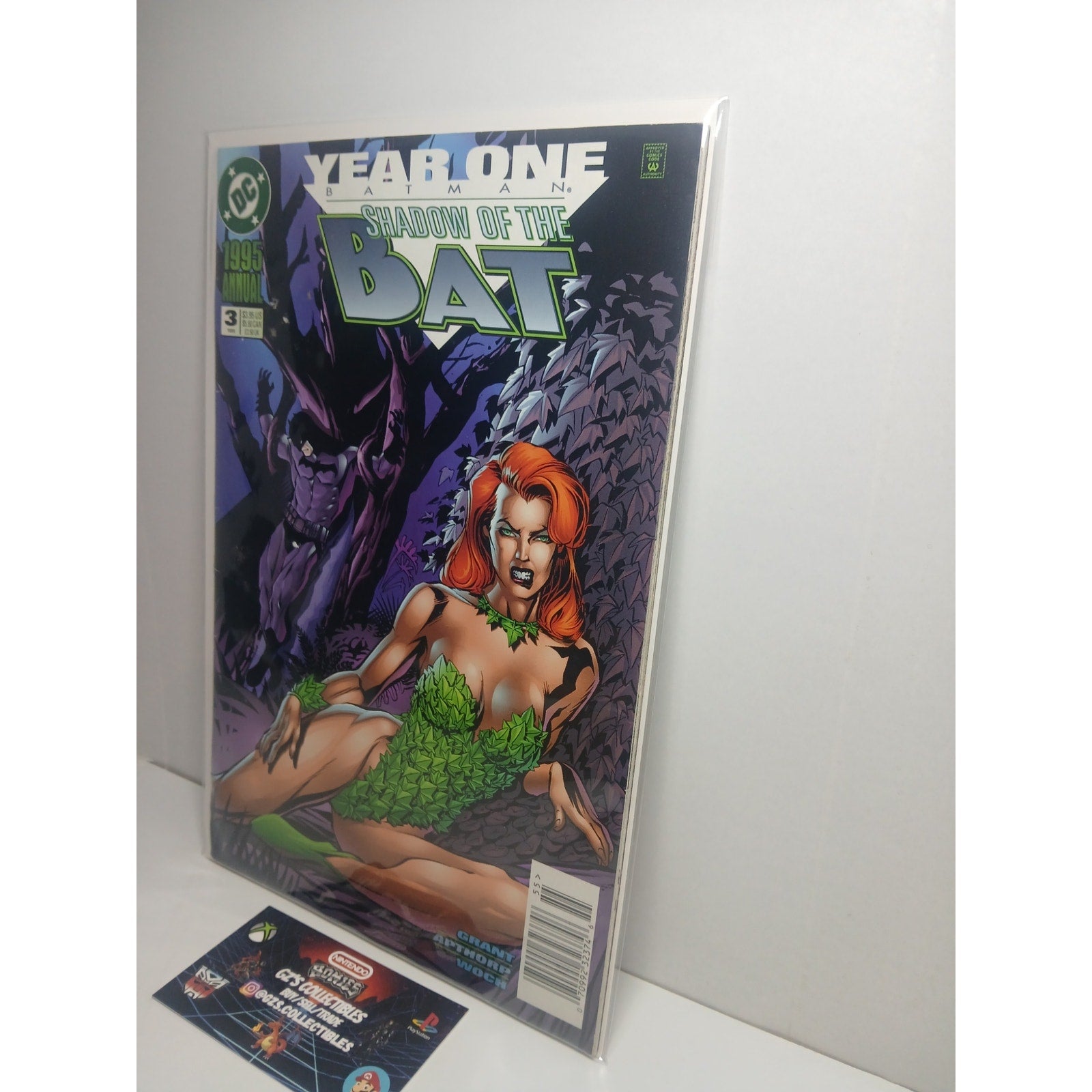 BATMAN POISON IVY 1995  SHADOW OF THE BAT #3 DC COMICS NEW BAG/BOARD