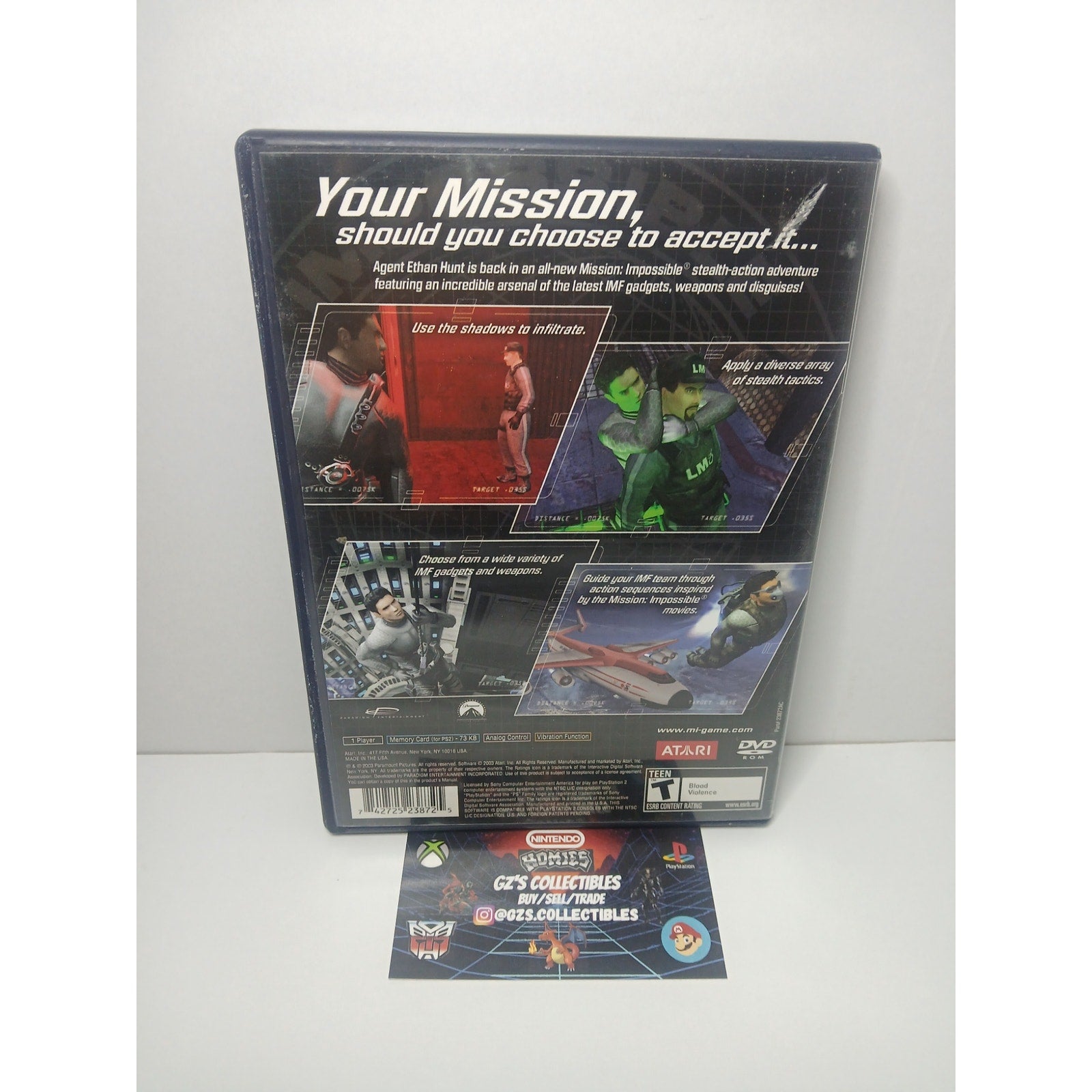 MISSION IMPOSSIBLE OPERATION SURMA SONY PS2 TESTED WORKING
