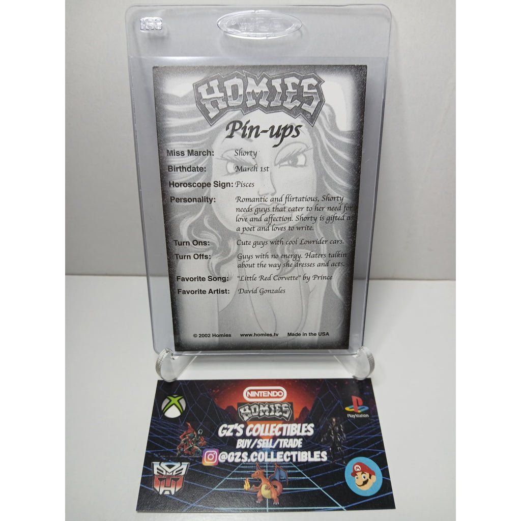 VINTAGE 2002 PINUPS SHORTY HOMIES GONZALES GRAPHICS HOLOGRAPHIC STICKER DECAL