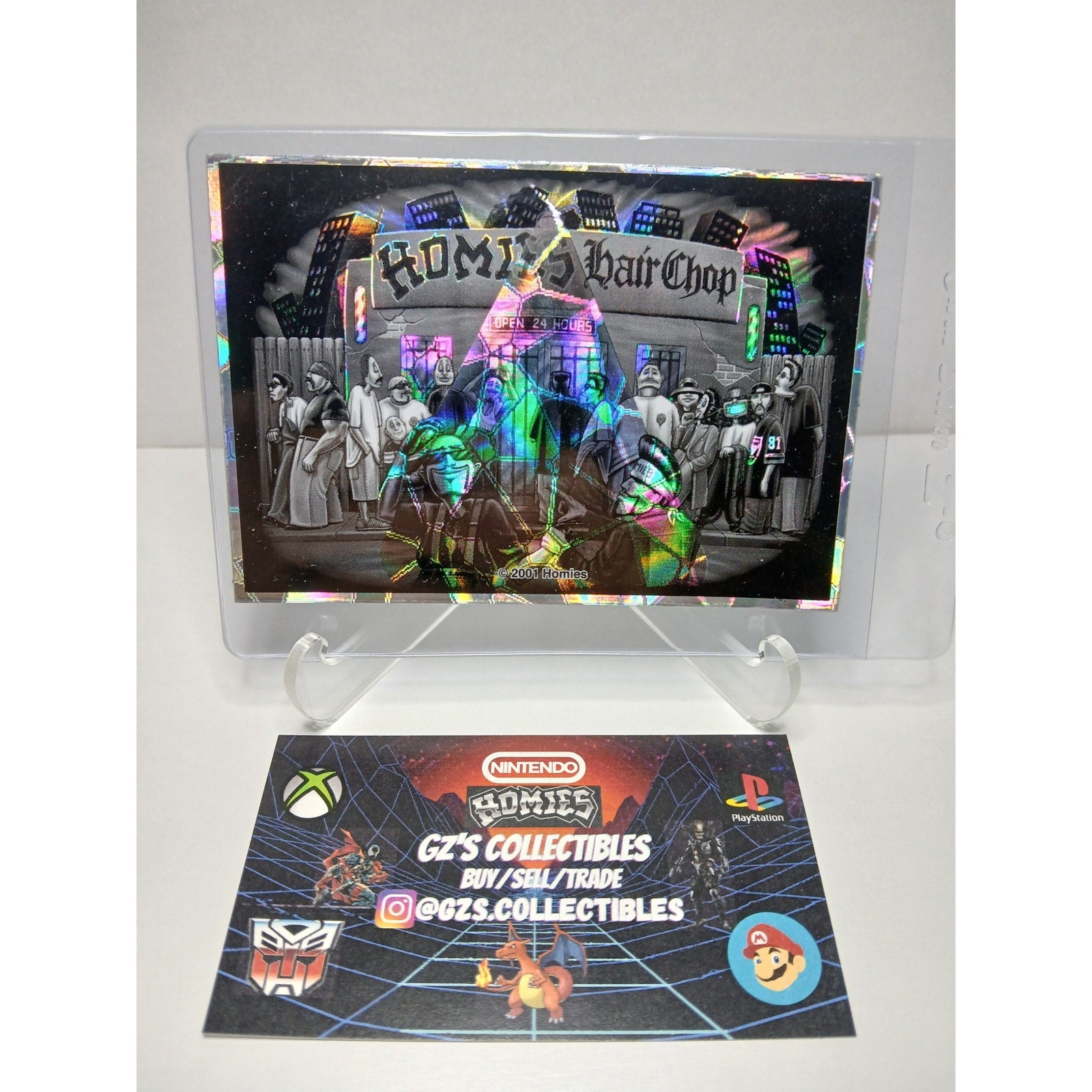 HOMIES BARBER SHOP VINTAGE 2001 SERIES 2 HOMIES GONZALES HOLOGRAPHIC STICKER
