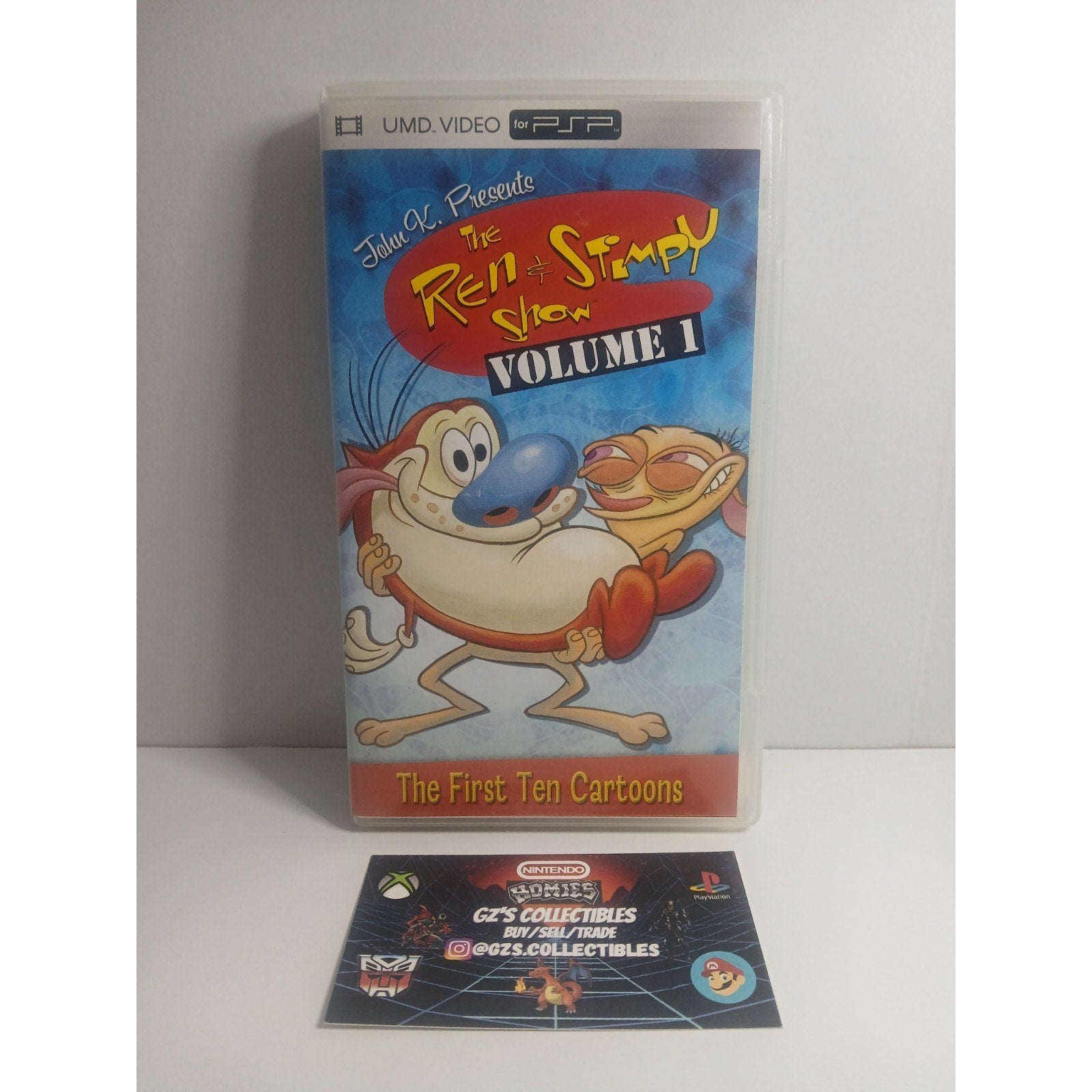 ✅ SONY PSP REN AND STIMPY SHOW VOL 1 UMD MOVIE CIB TESTED WORKING MINT