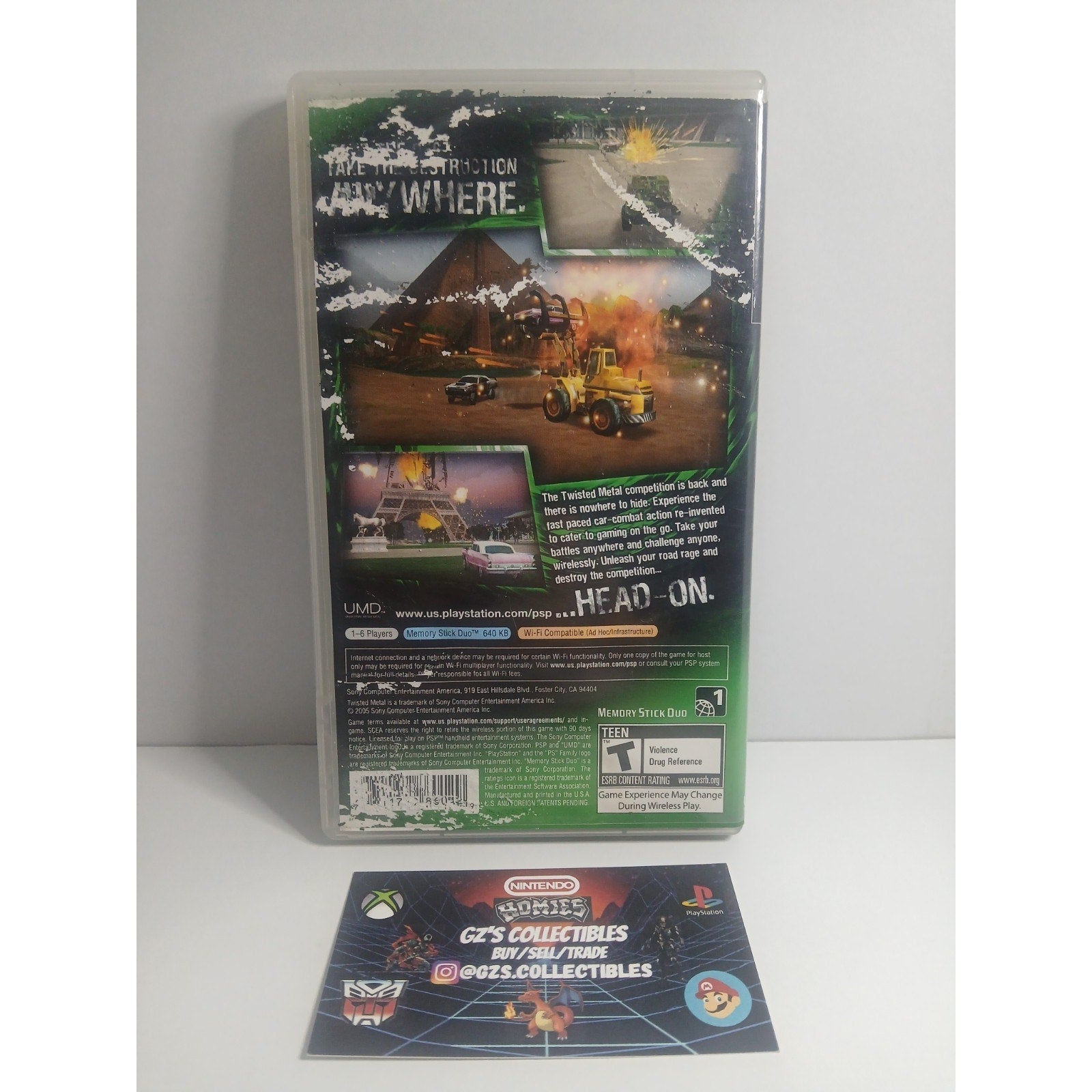 ✅ SONY PSP TWISTED METAL HEAD ON GAME CIB TESTED WORKING