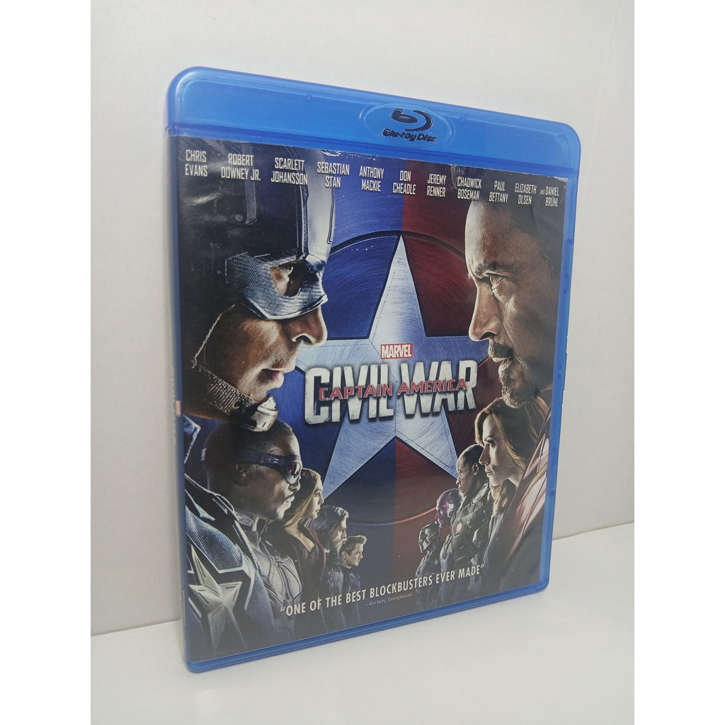 CAPTAIN AMERICA CIVIL WAR MARVEL BLU RAY MOVIE CLEANED* TESTED WORKING