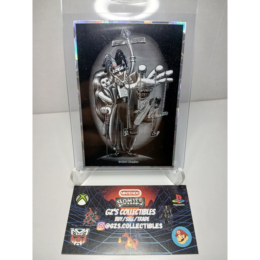 CLOWNS EZ VINTAGE 2001 SERIES 2 HOMIES GONZALES GRAPHICS HOLOGRAPHIC STICKER