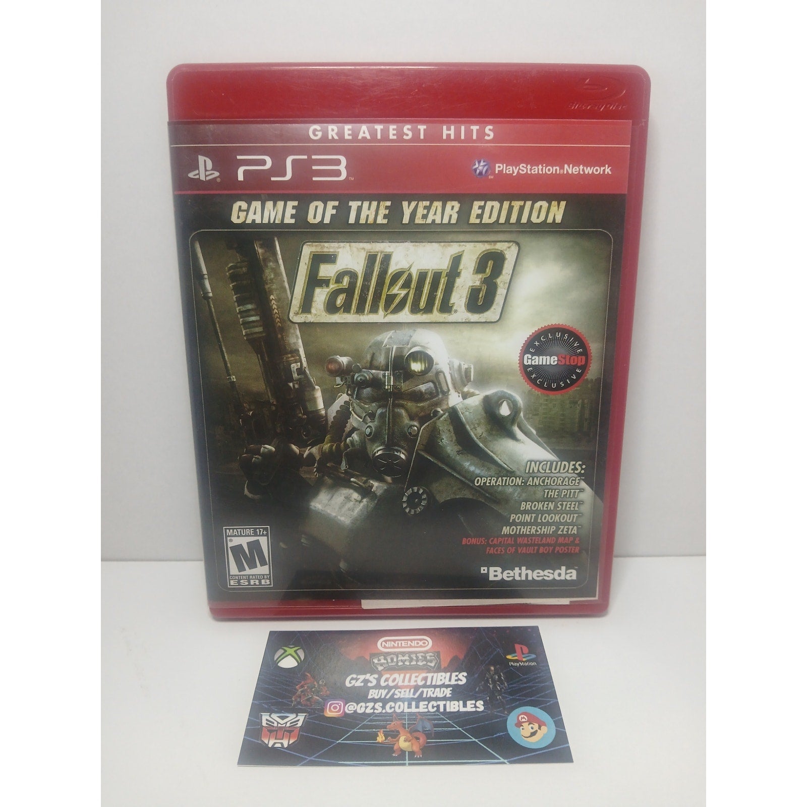 FALLOUT 3 GAME OF THE YEAR CIB SONY PS3 TESTED WORKING
