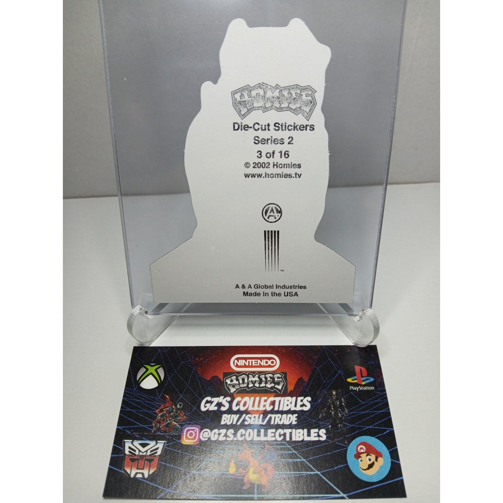 VINTAGE 2002 CHATO DIECUT HOMIES GONZALES GRAPHICS HOLOGRAPHIC STICKER