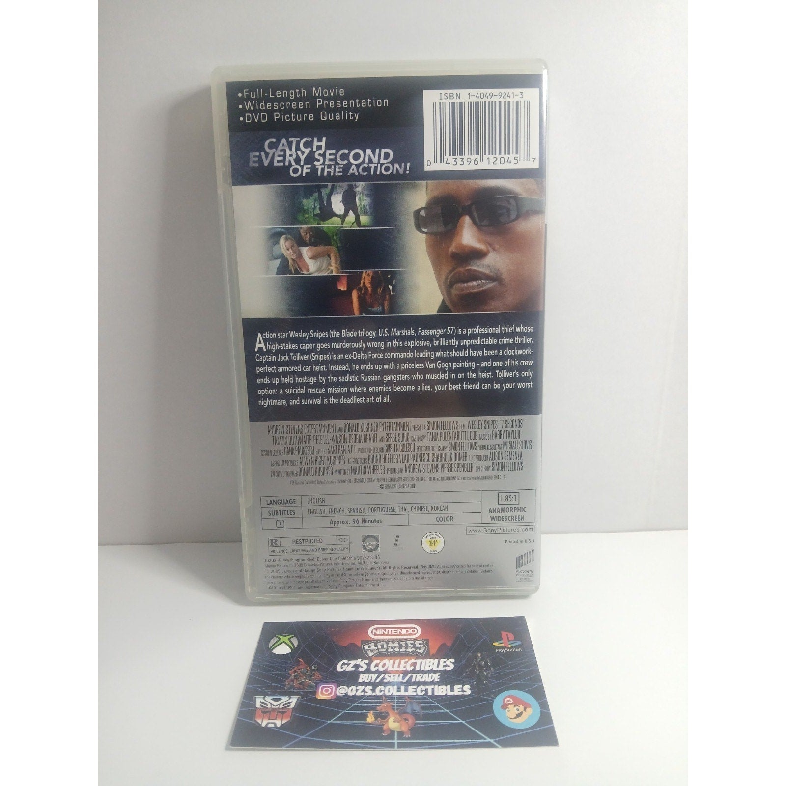 ✅ SONY PSP 7 SECONDS WESLEY SNIPES MOVIE CIB TESTED WORKING MINT