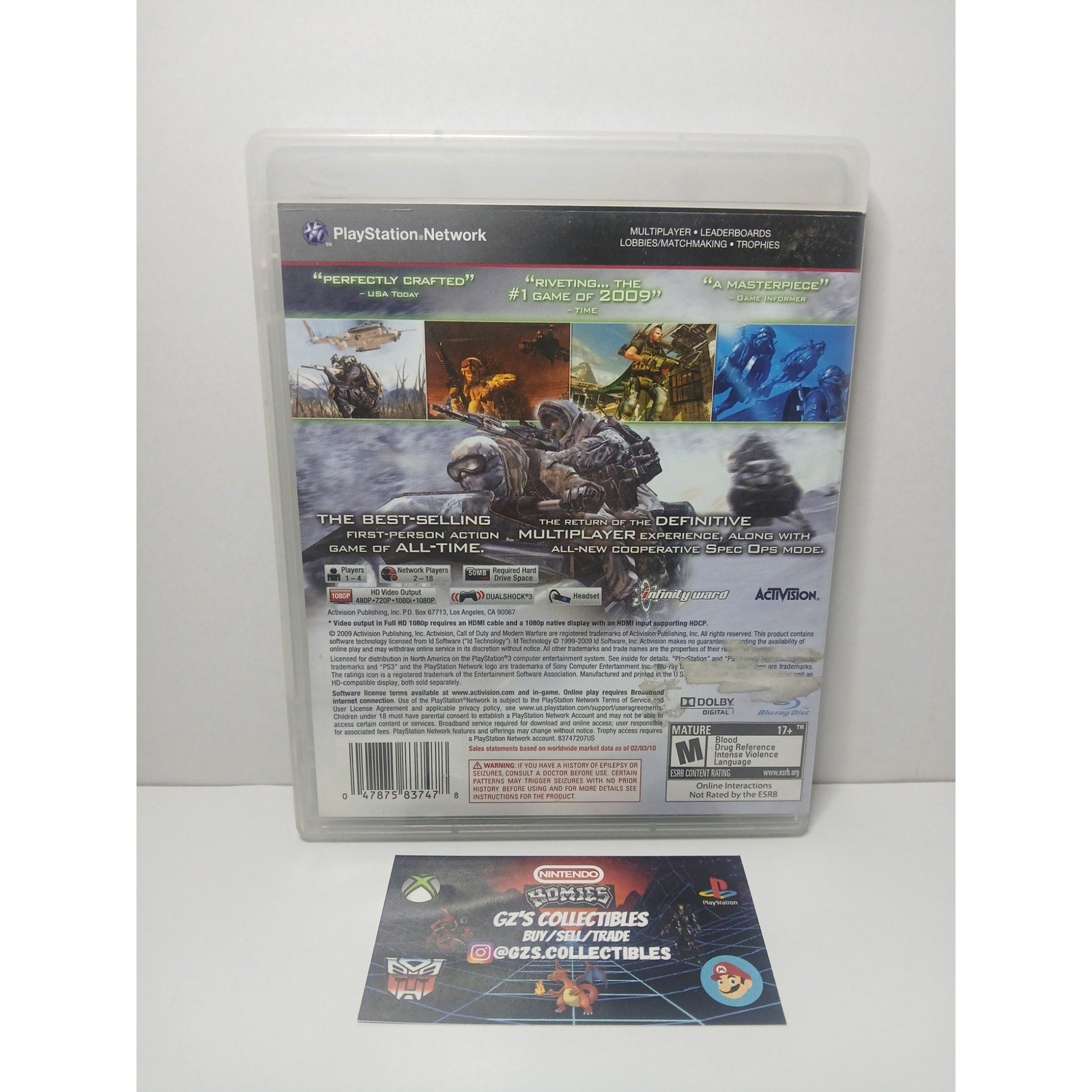 CALL OF DUTY MODEM WARFARE 2 CIB SONY PS3 TESTED WORKING