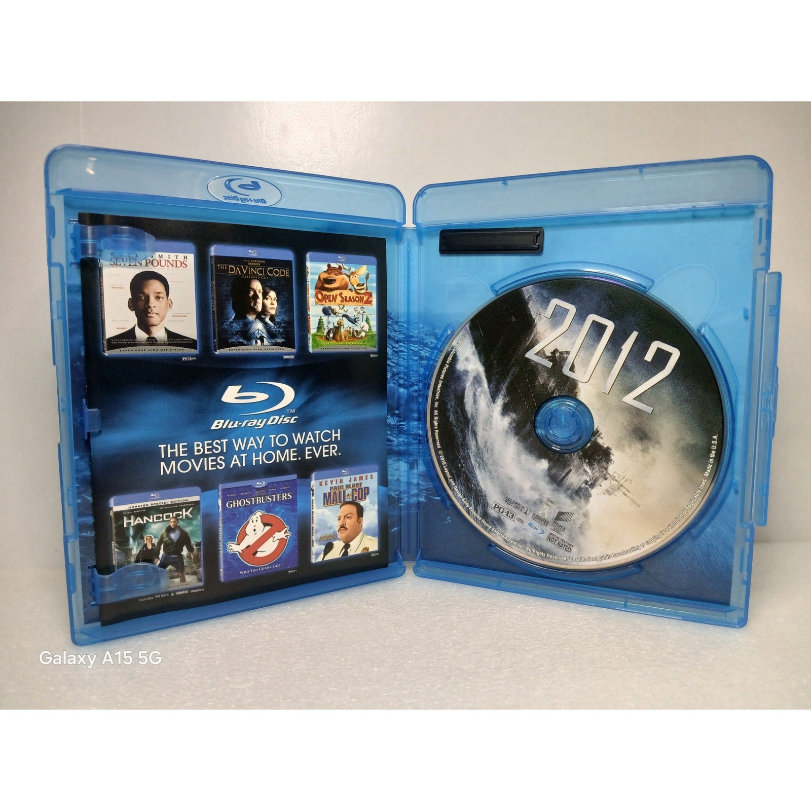2012 BLU RAY MOVIE CIB CLEANED TESTED WORKING