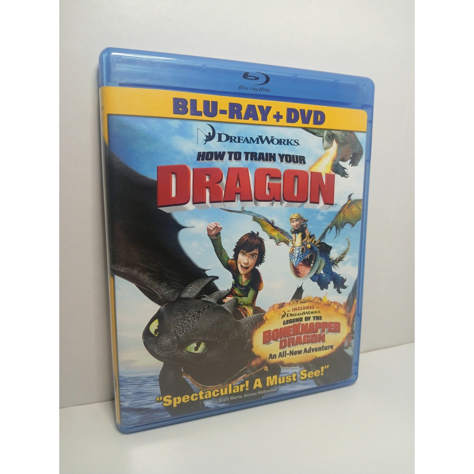 HOW TO TRAIN YOUR DRAGON ON  BLU RAY/DVD MOVIE CLEANED* TESTED WORKING