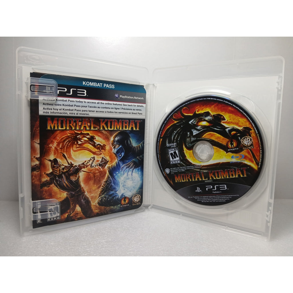 MORTAL KOMBAT CIB ALL INSERTS MINT DISC SONY PS3 GAME TESTED WORKING