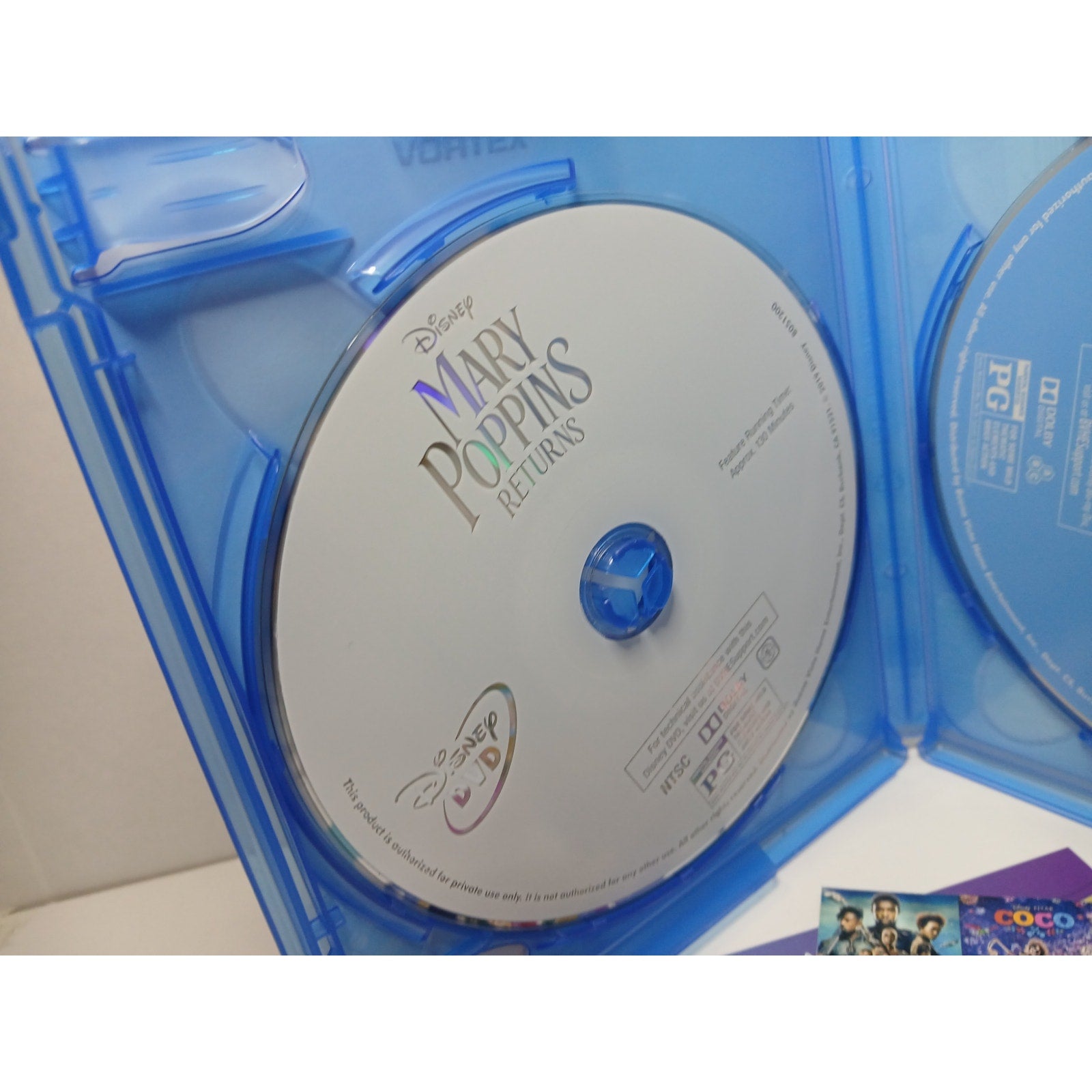 MARY POPPINS RETURNS DISNEY BLU RAY/DVD/DIGITAL MOVIE CLEANED* TESTED WORKING
