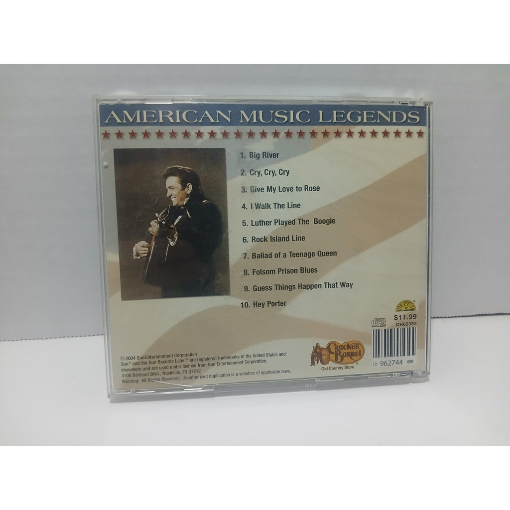 JOHNNY CASH AMERICAN MUSIC LEGENDS CD CRACKER BARREL USED TESTED