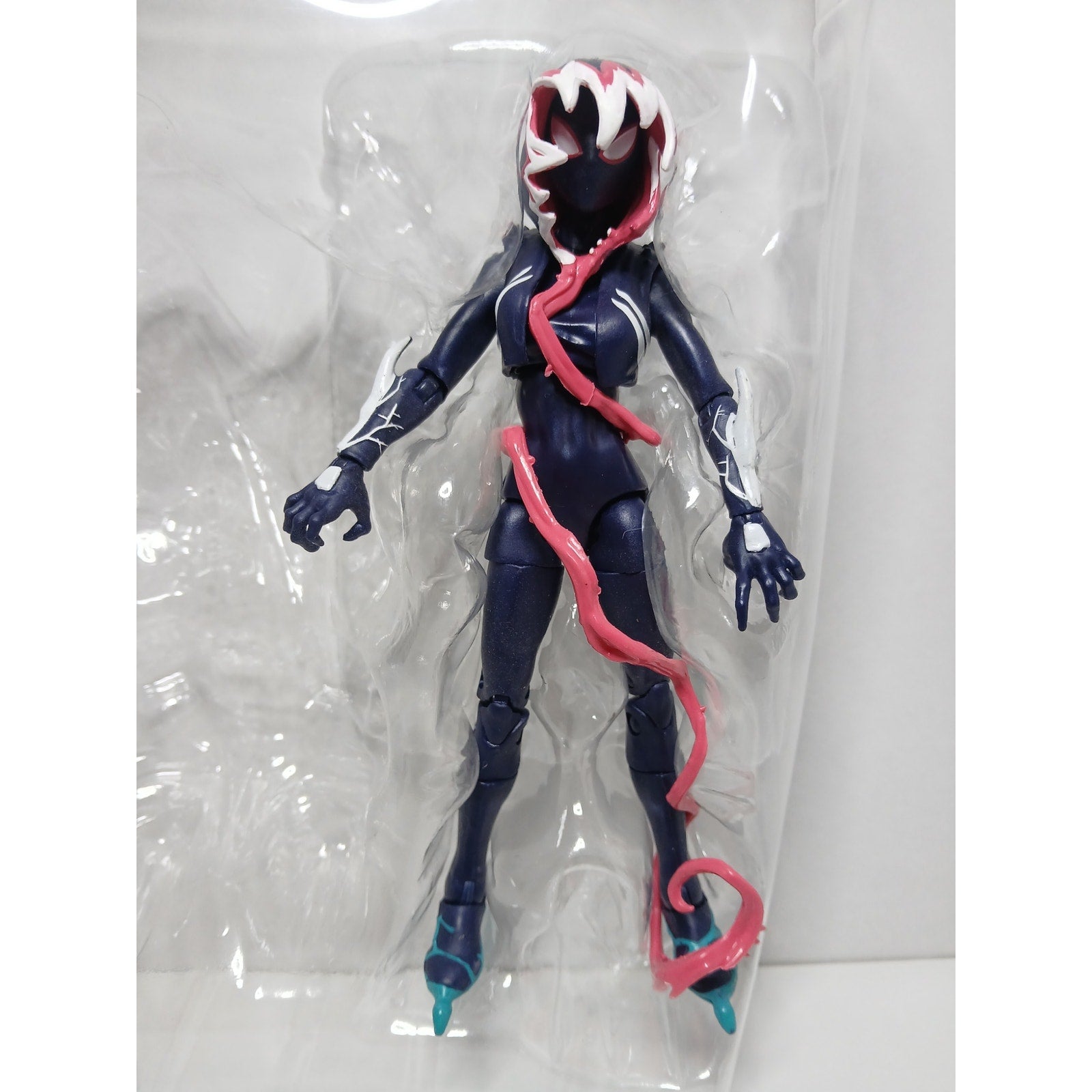 MAXIMUM VENOM GHOST SPIDER MARVEL LEGENDS FIGURE MINT W/ BOX (OPEN) NO BAF