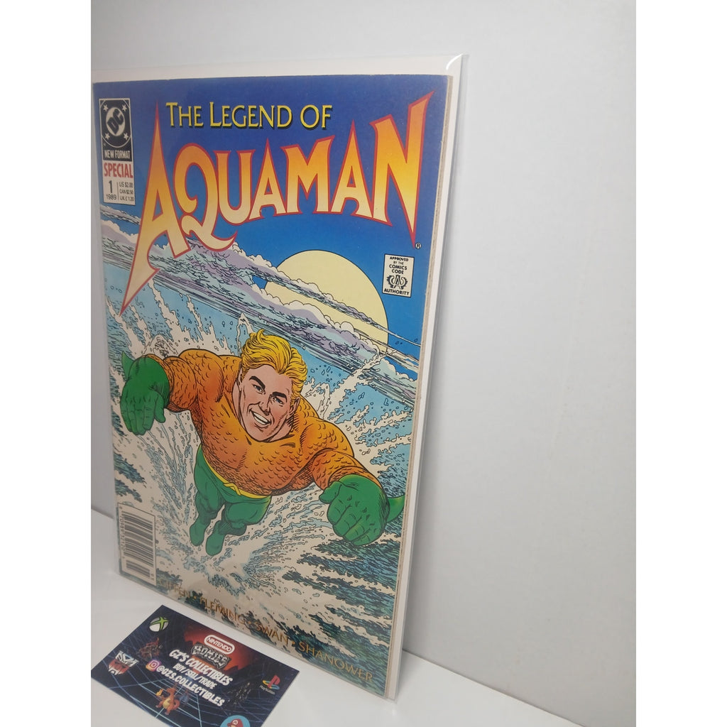 THE LEGEND OF AQUAMAN #1 SPECIAL 1989 DC COMICS NEW BAG/BOARD