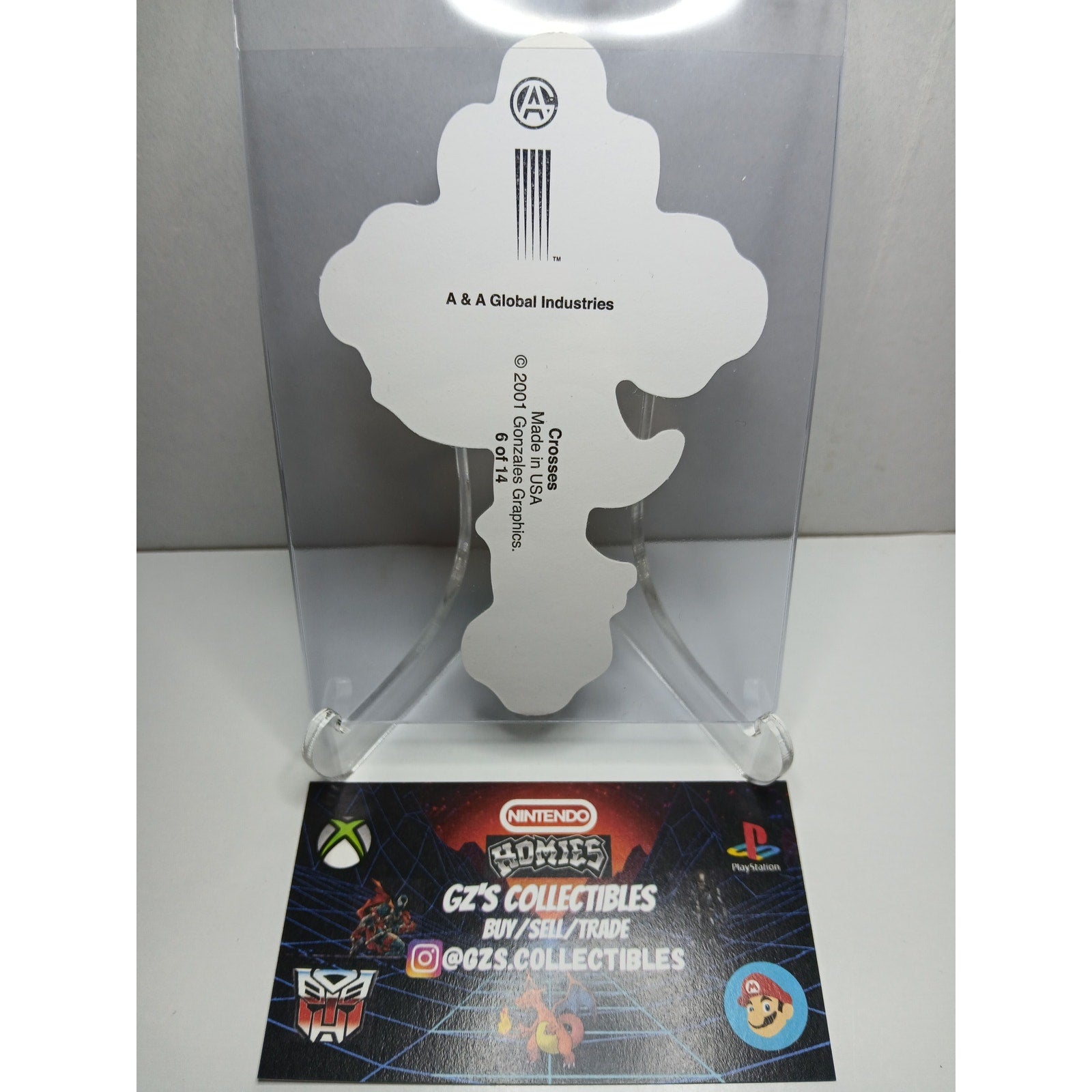 VINTAGE 2001 CROSS HOMIES GONZALES GRAPHICS HOLOGRAPHIC STICKER DECAL