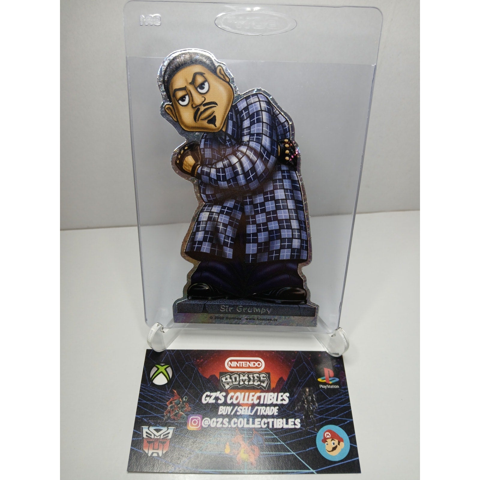 VINTAGE 2002 SIR GRUMPY DIECUT HOMIES GONZALES GRAPHICS HOLOGRAPHIC STICKER