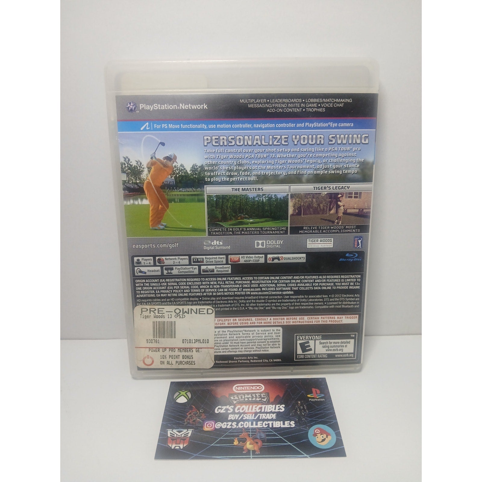 TIGER WOODS PGA TOUR 13 SONY PS3 TESTED WORKING