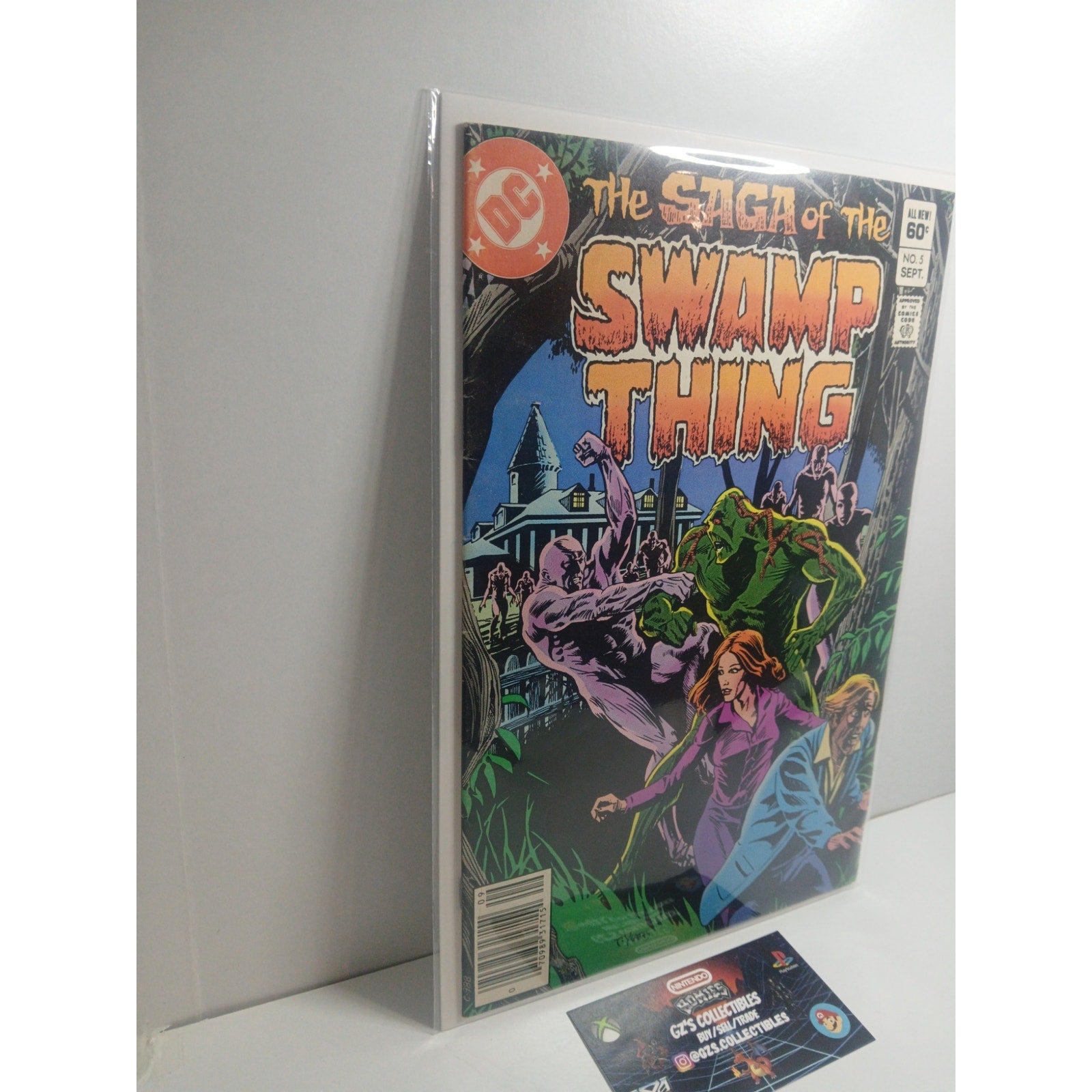 SAGA OF SWAMP THING #5 1982 DC COMICS NEW BAG/BOARD