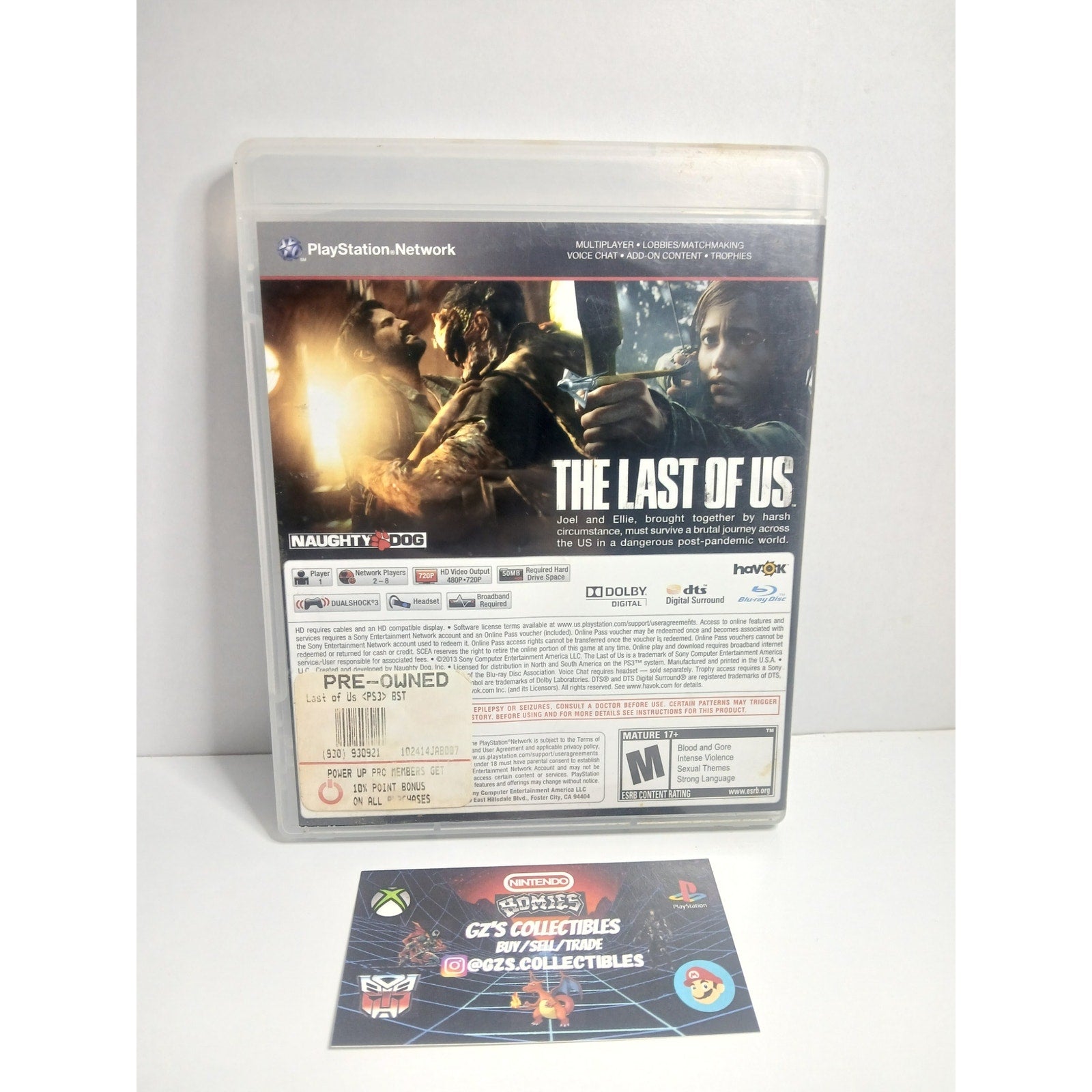 SONY PS3 THE LAST OF US CIB TESTED WORKING