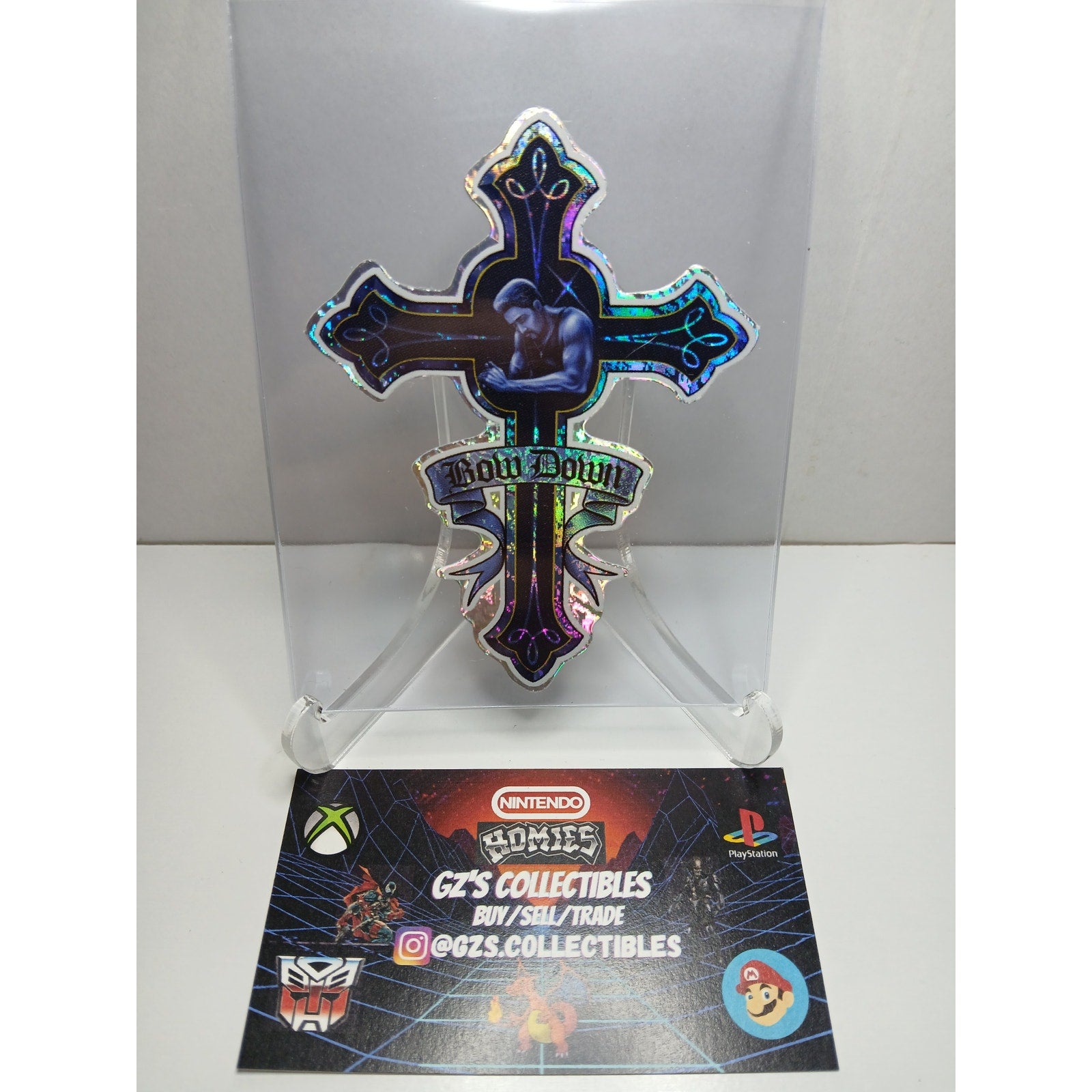 VINTAGE 2001 CROSS HOMIES GONZALES GRAPHICS HOLOGRAPHIC STICKER DECAL