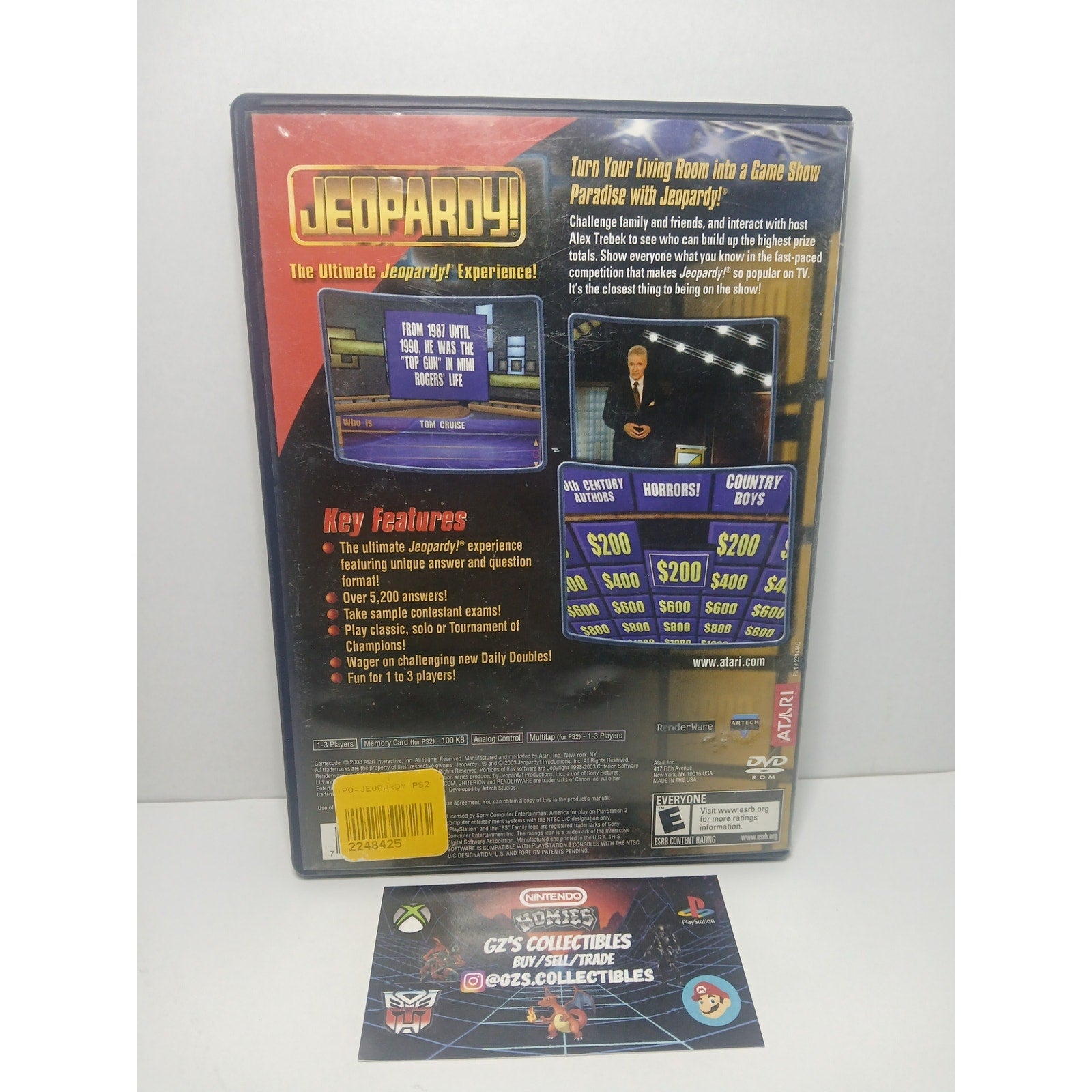 JEAPORDY SONY PS2 CIB TESTED WORKING