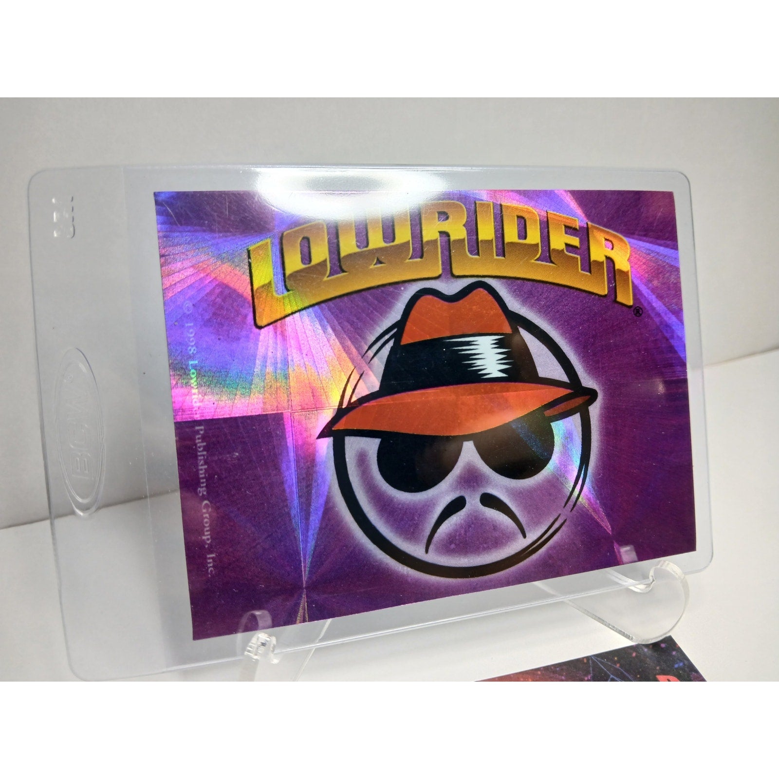 ORIGINAL PURPLE LOWRIDER VINTAGE 1999 HOLOGRAPHIC STICKER DECAL