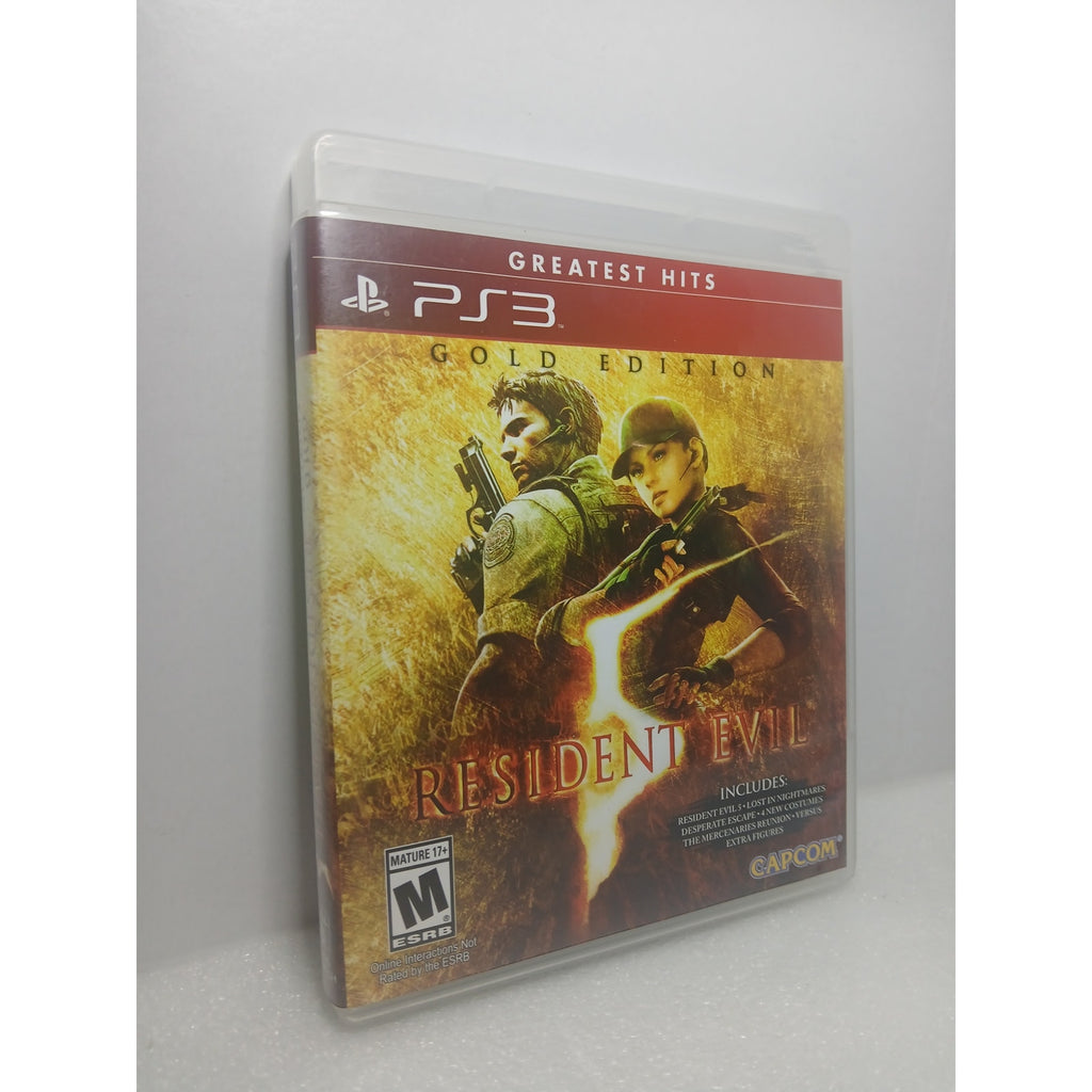 RESIDENT EVIL 5 GOLD EDITION CIB MINT SONY PS3 GAME TESTED WORKING